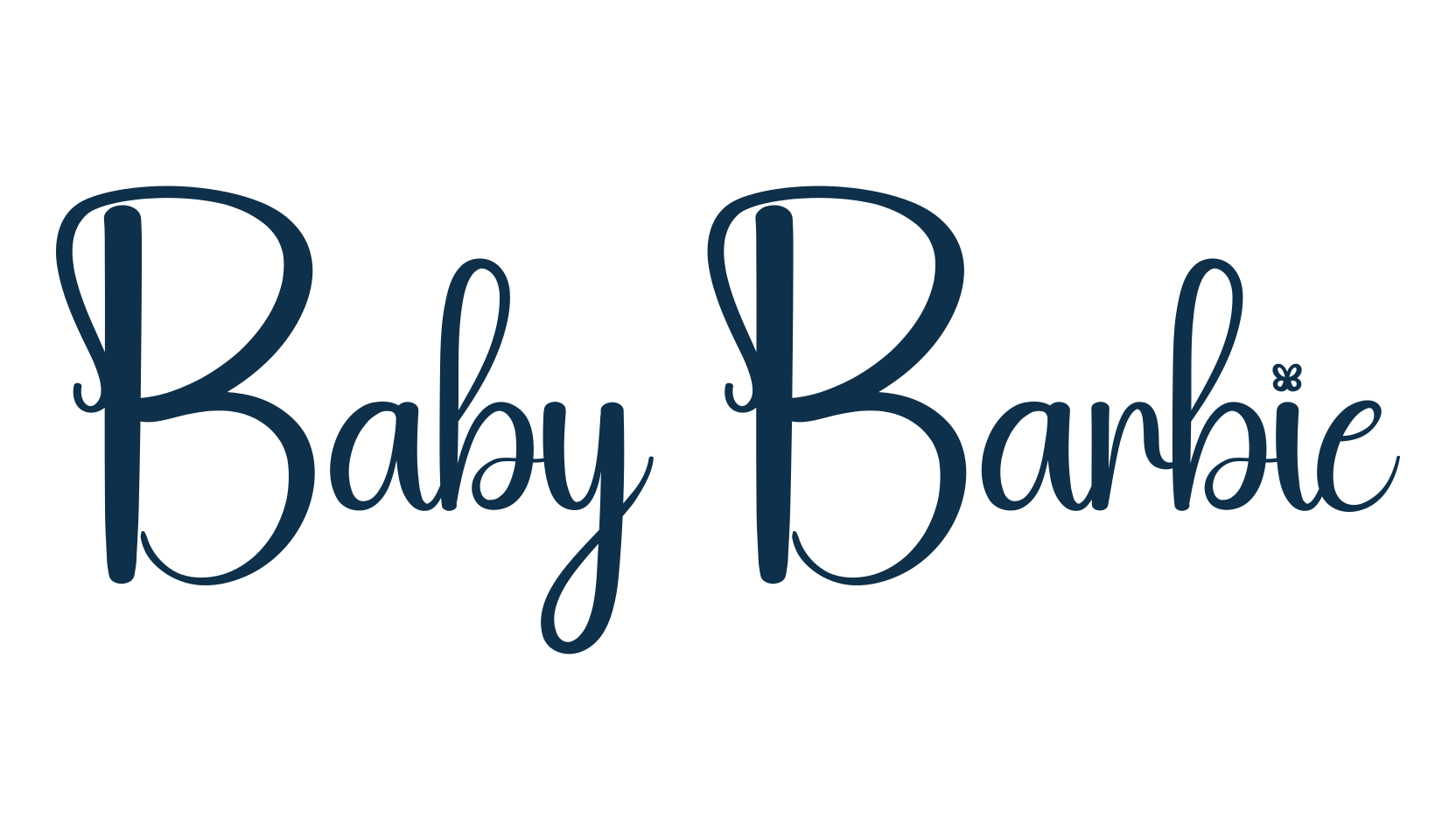 Baby Barbie, script handwritten fancy decorative calligraphy font preview