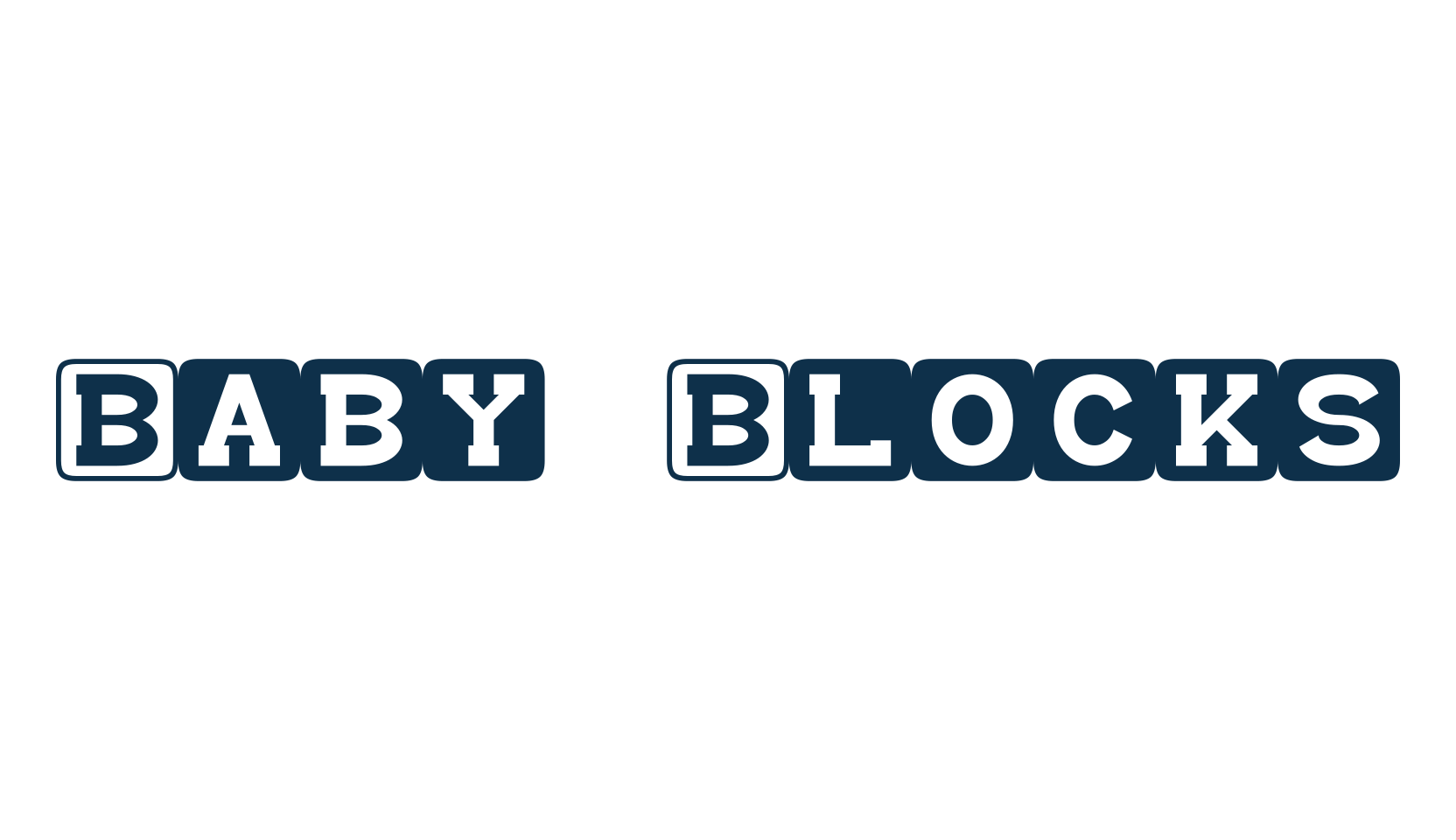 Baby Blocks, fancy decorative font preview