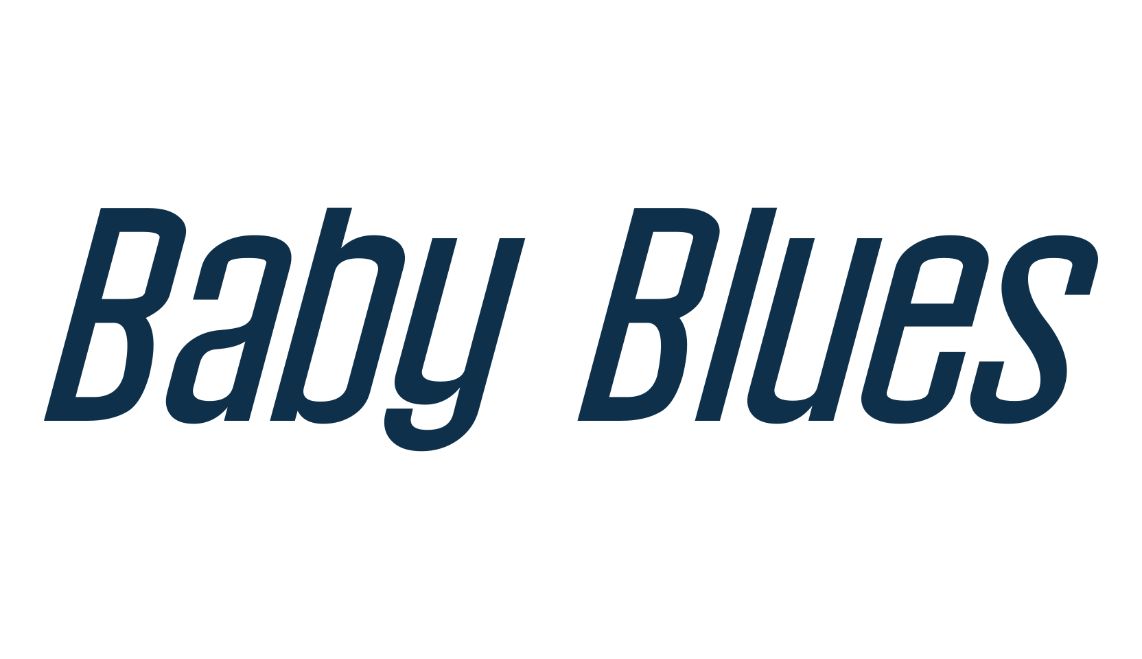 Baby Blues, basic sans serif font preview