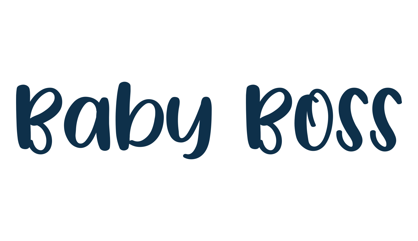 Baby Boss, cartoon font preview