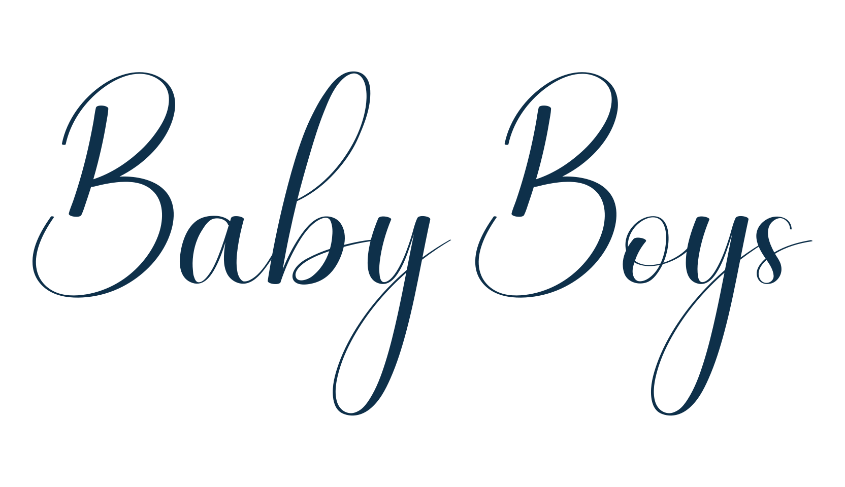 Baby Boys, script calligraphy fancy decorative font preview