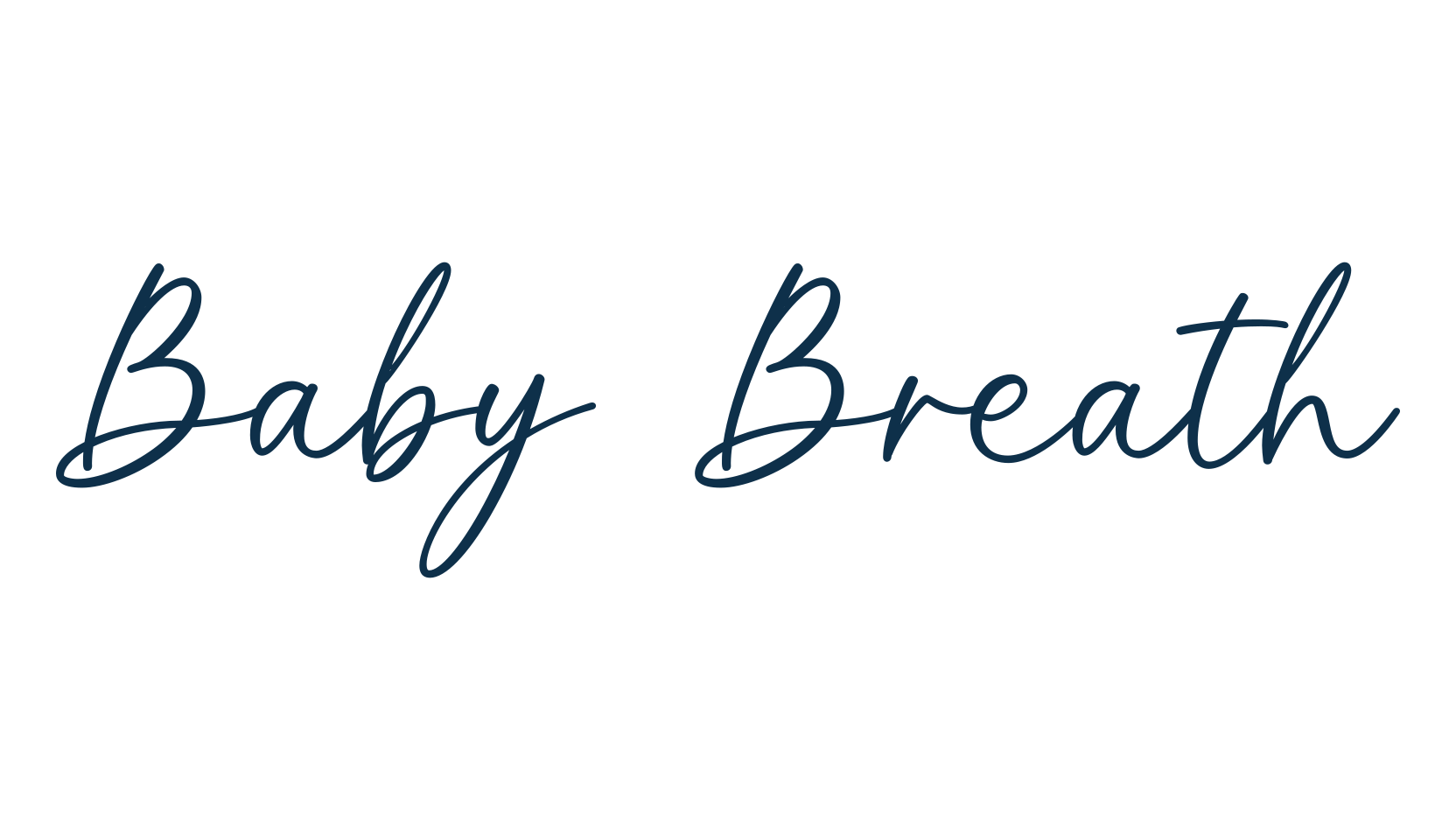 Baby Breath, script handwritten fancy decorative calligraphy font preview
