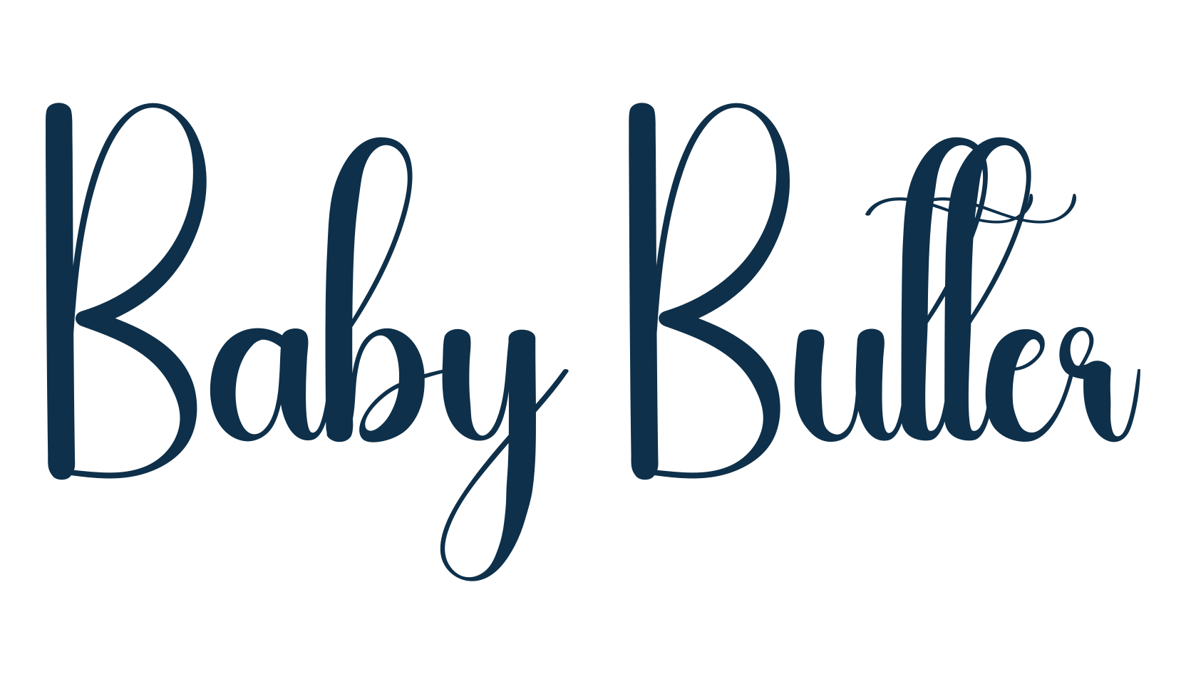 Baby Butter, fancy various decorative script calligraphy font preview