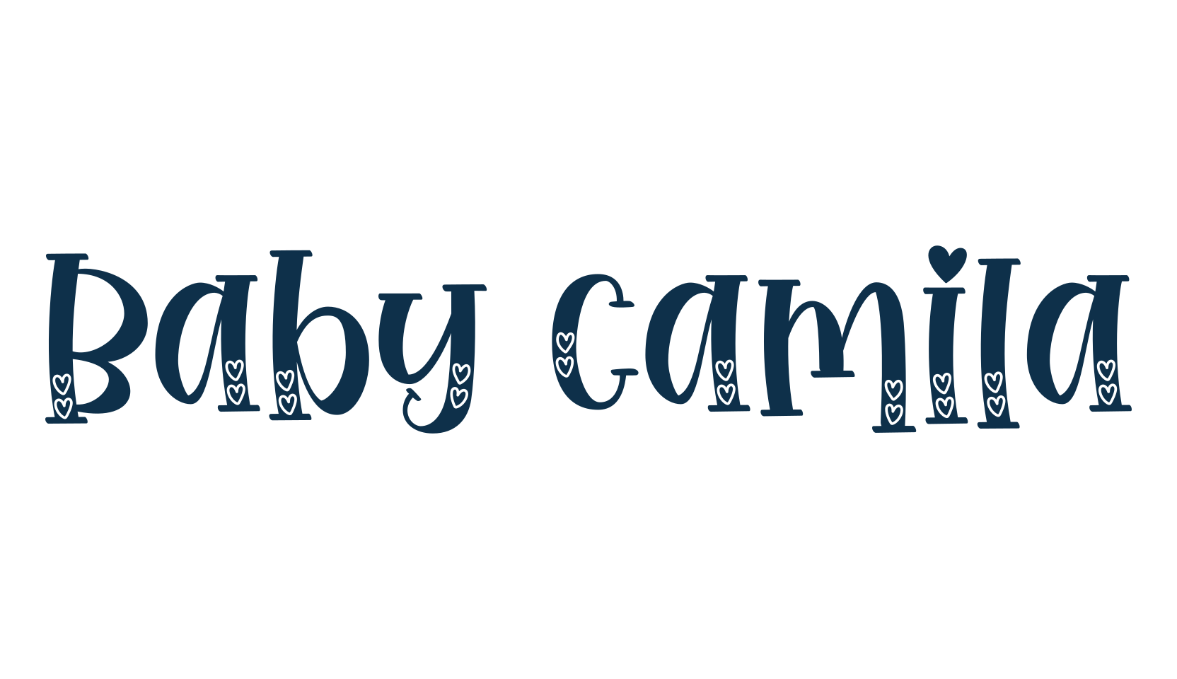 Baby Camila, display market font preview