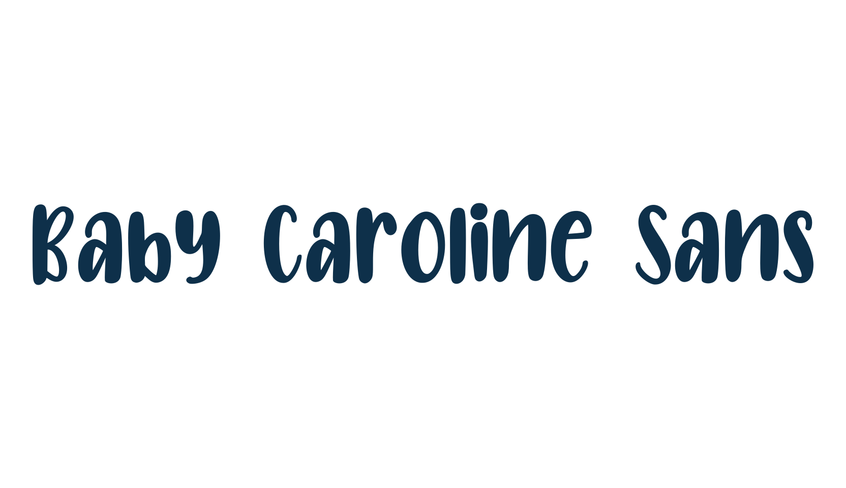 Baby Caroline Sans, various font preview