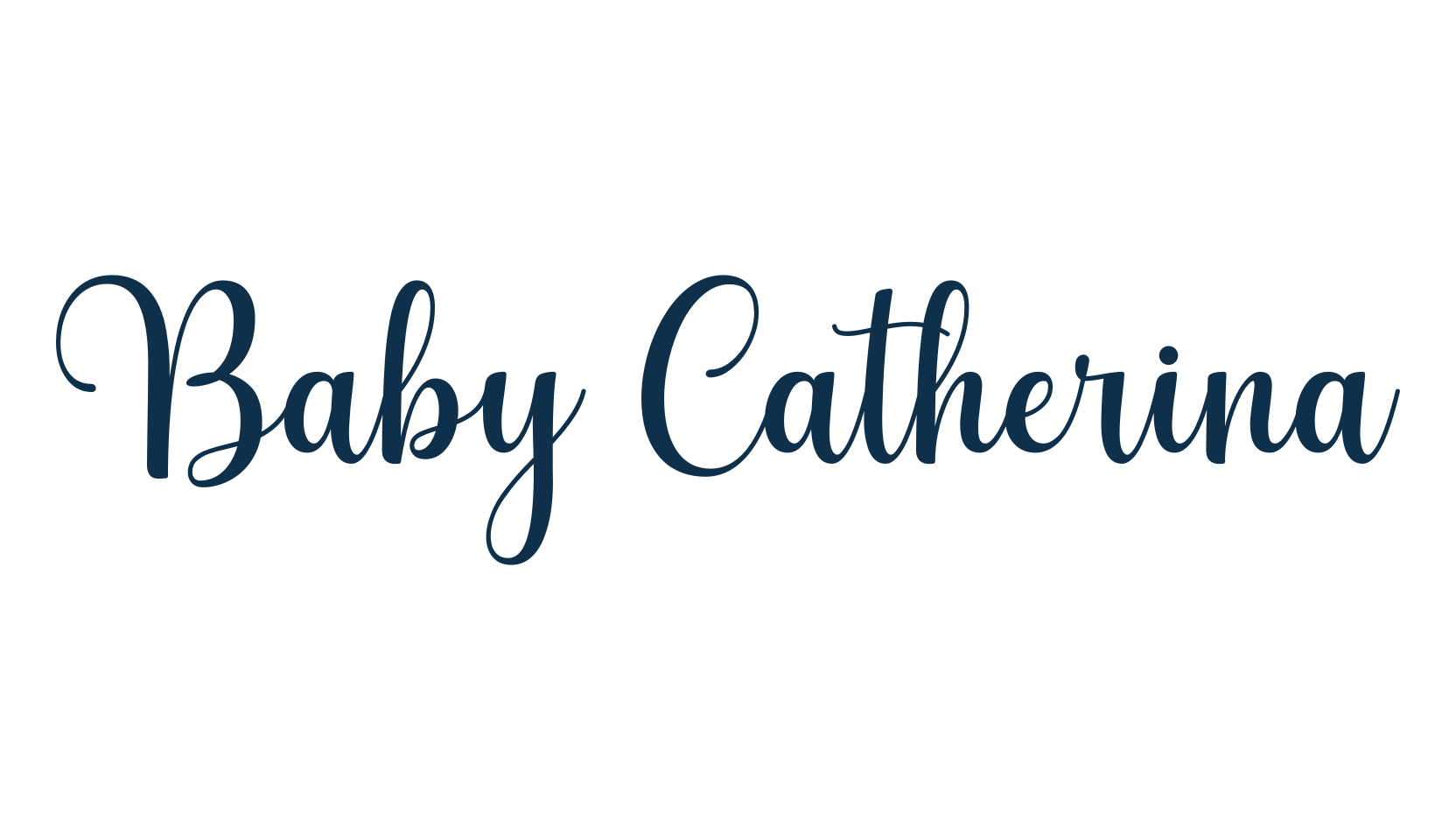 Baby Catherina, script calligraphy fancy decorative font preview