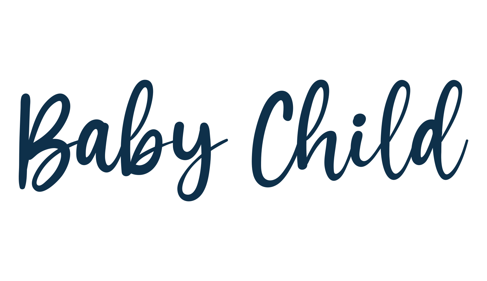 Baby Child, script handwritten fancy decorative calligraphy font preview