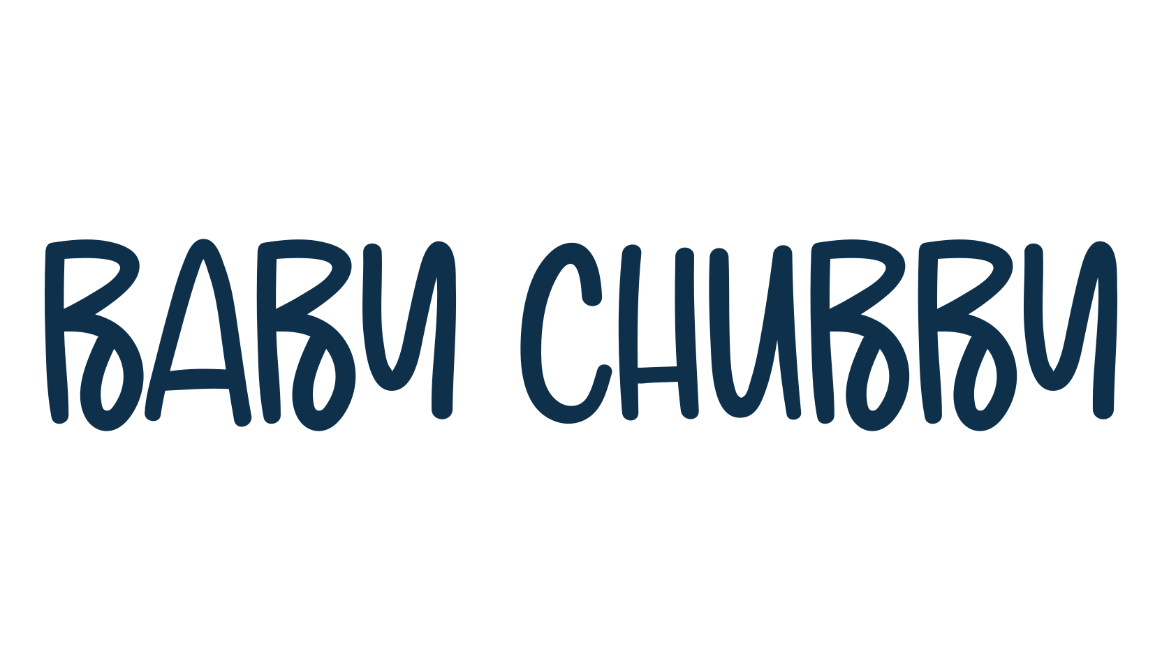 Baby Chubby, handwriting font preview