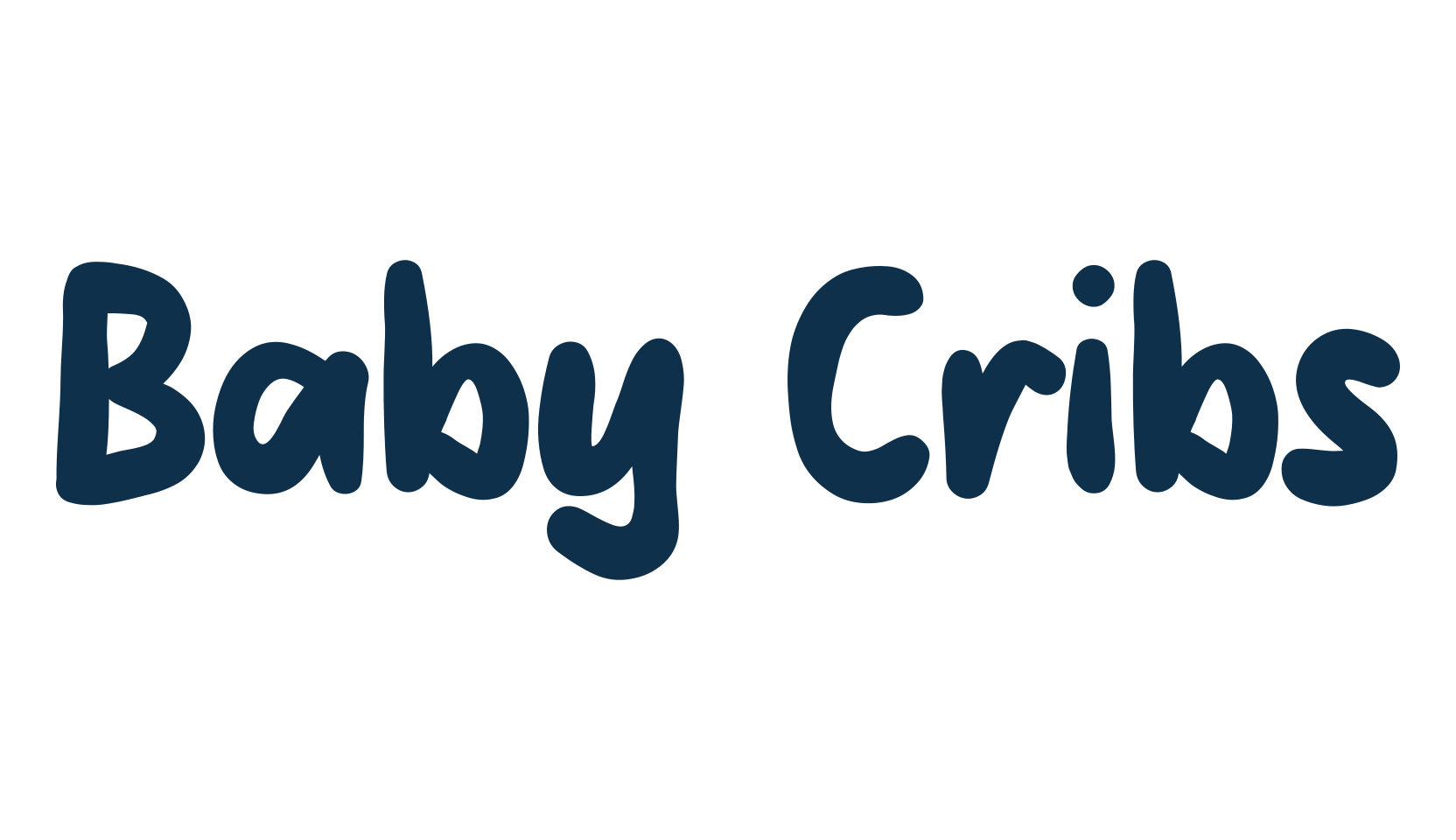 Baby Cribs, handwriting font preview