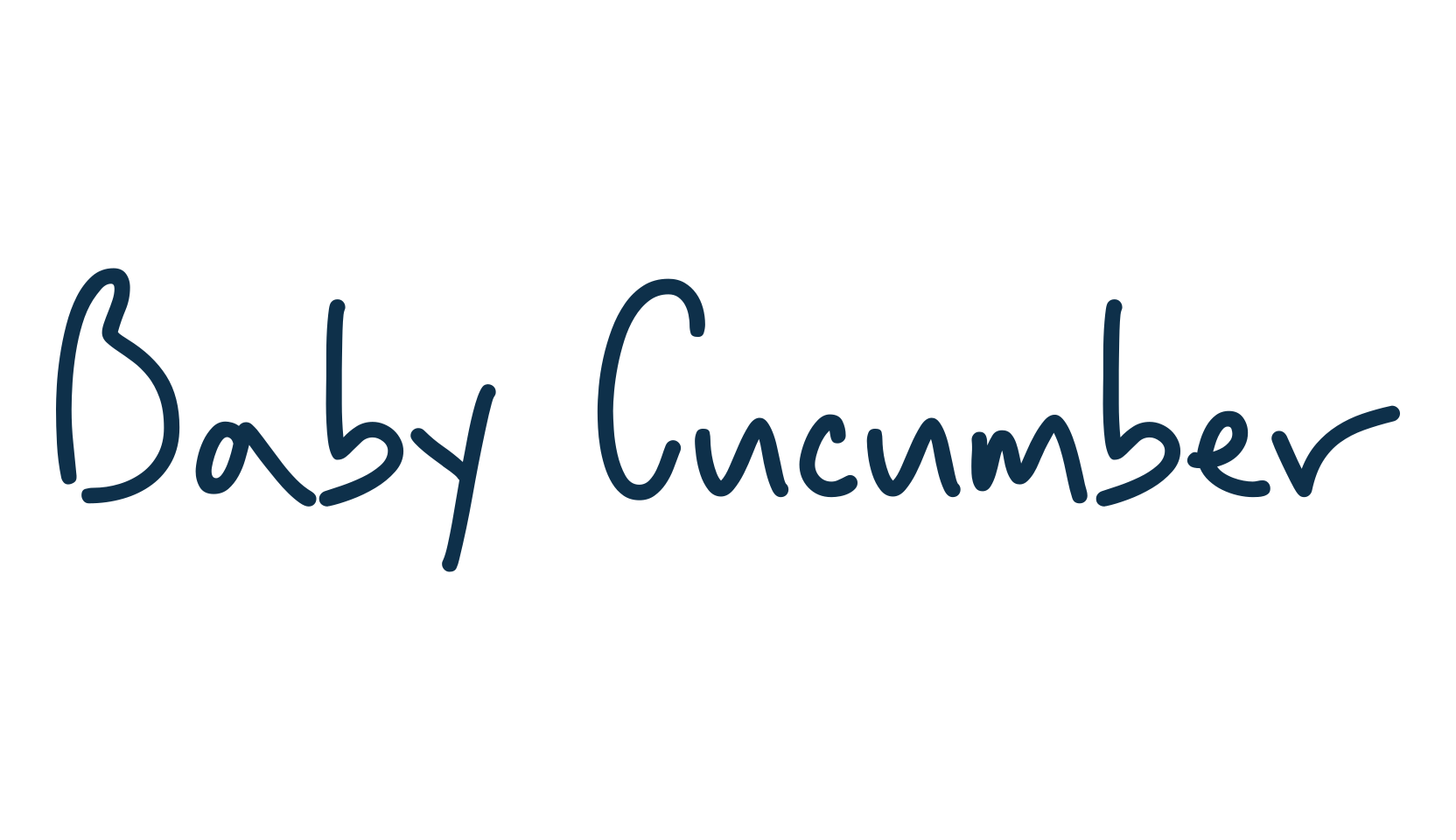 Baby Cucumber, script handwritten fancy decorative calligraphy font preview