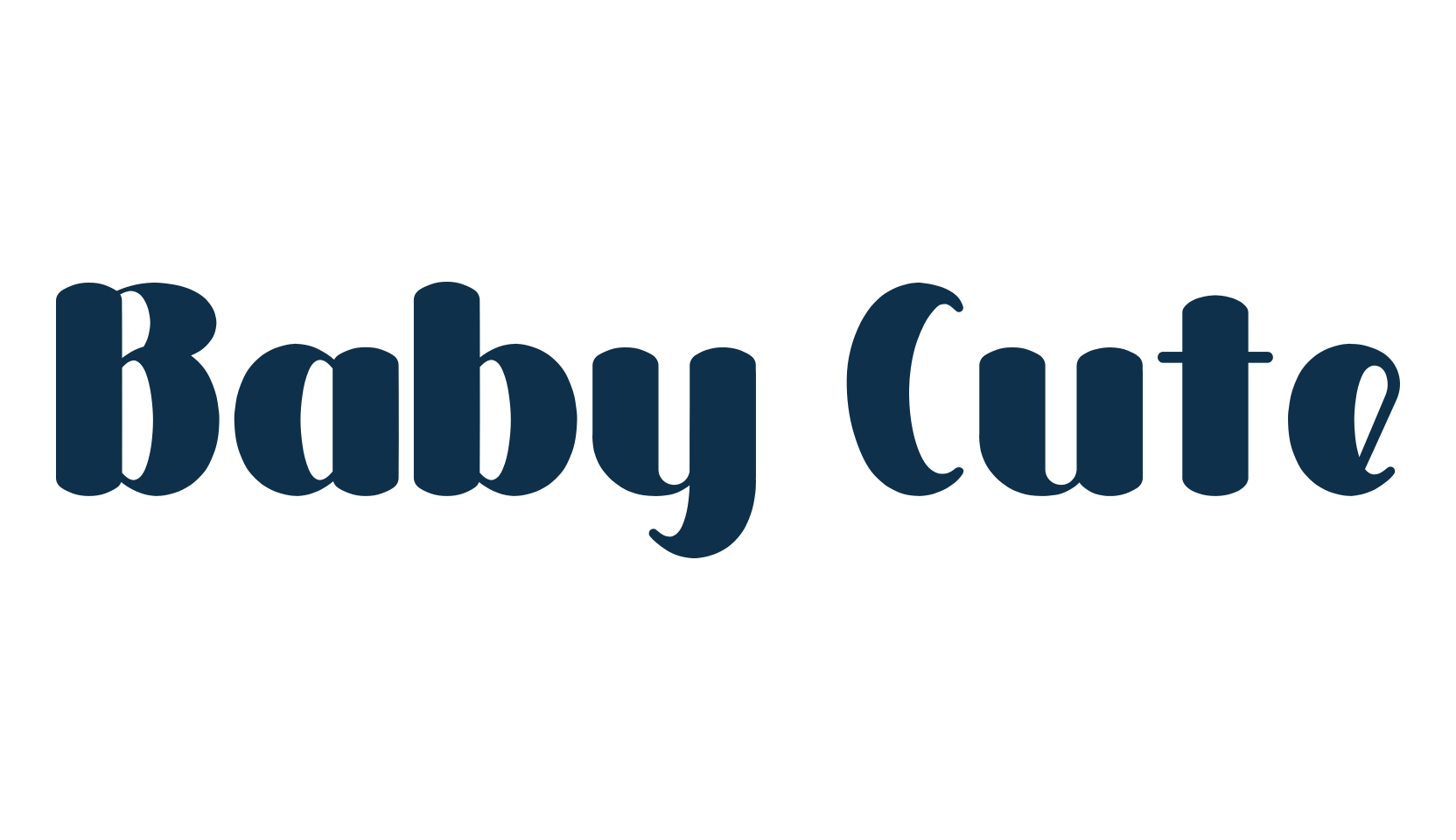 Baby Cute, fancy cartoon decorative font preview