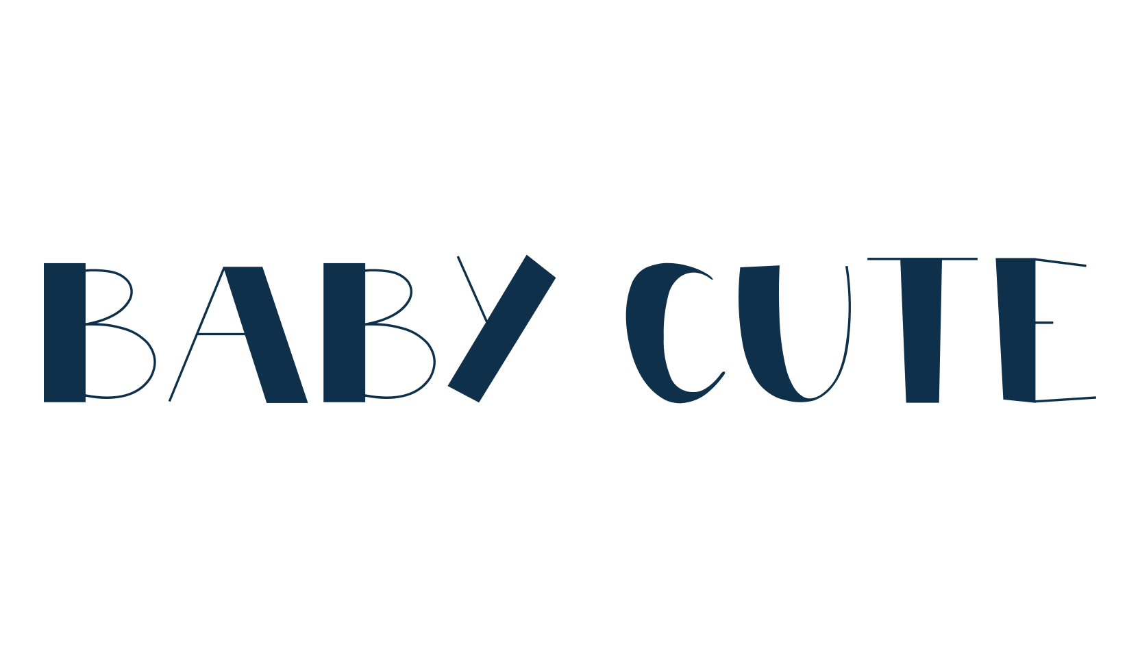 Baby Cute (baby-cute), fancy decorative font preview