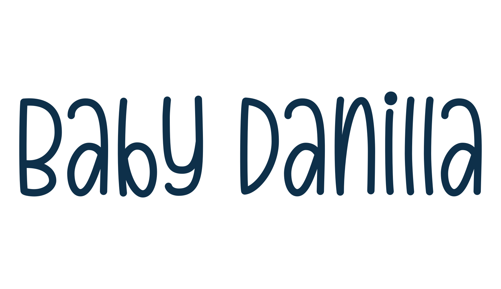 Baby Danilla, various font preview