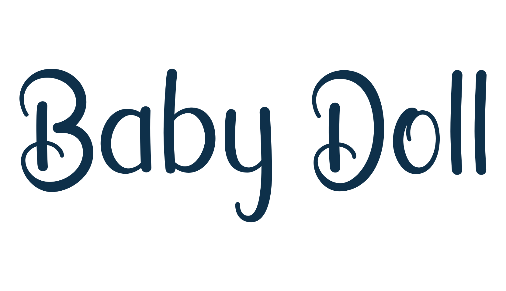 Baby Doll (baby-doll), various font preview