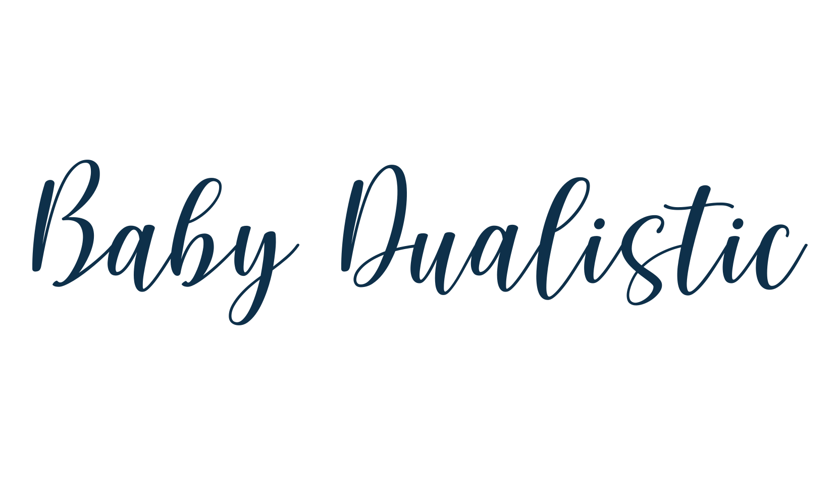 Baby Dualistic, fancy various decorative script calligraphy font preview