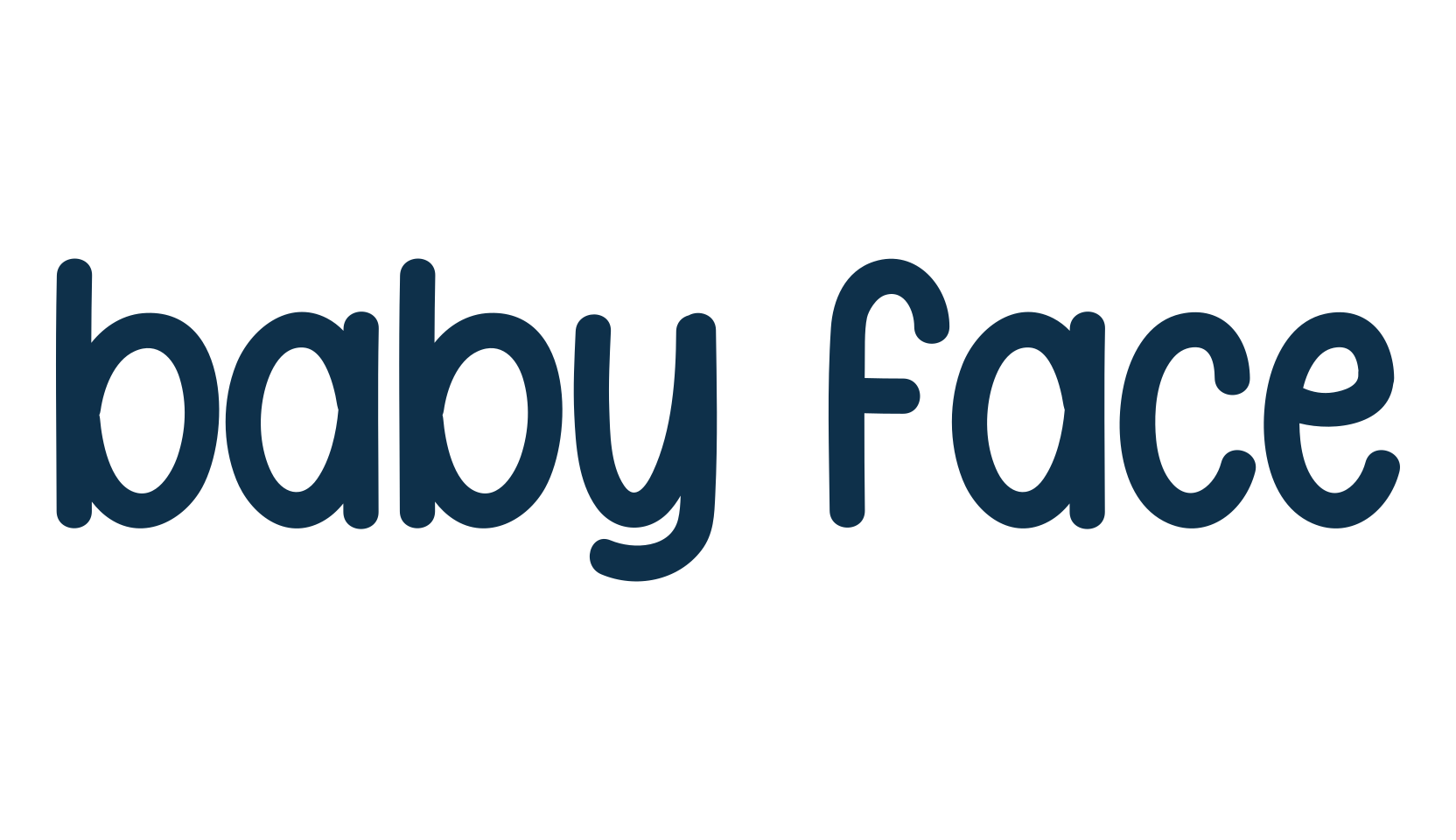 Baby Face, fancy various decorative script calligraphy font preview