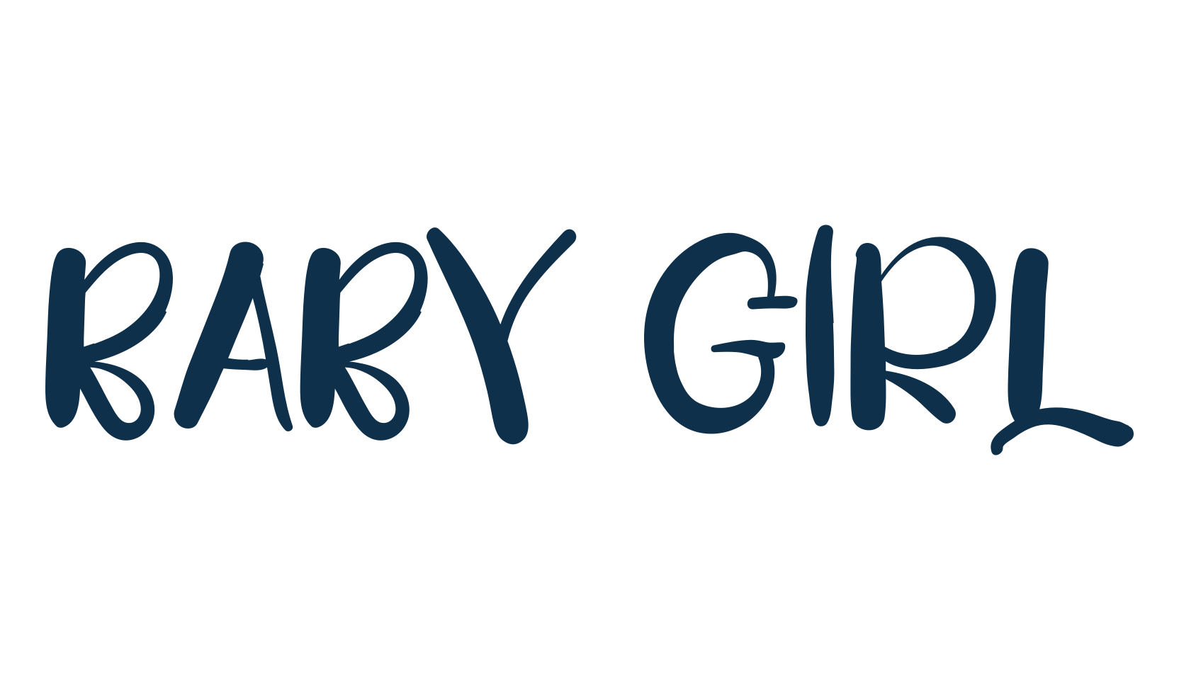 Baby Girl, fancy various decorative font preview
