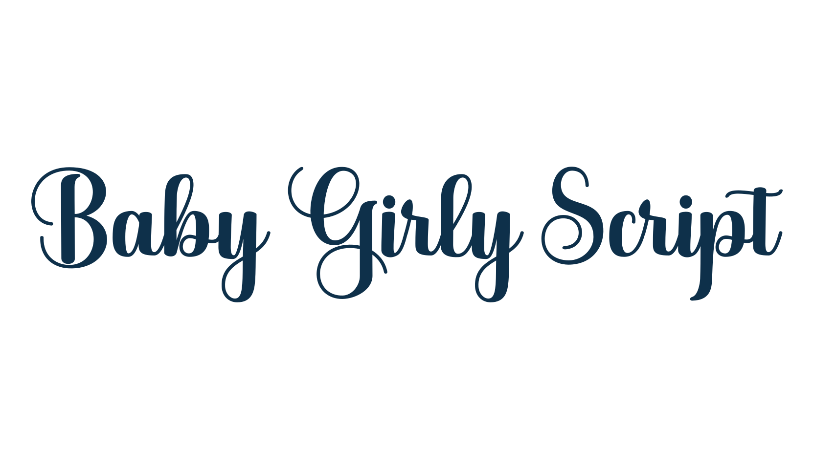 Baby Girly Script, script calligraphy fancy decorative font preview