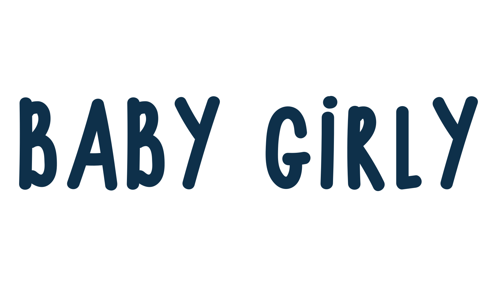Baby Girly, fancy cartoon decorative comic font preview