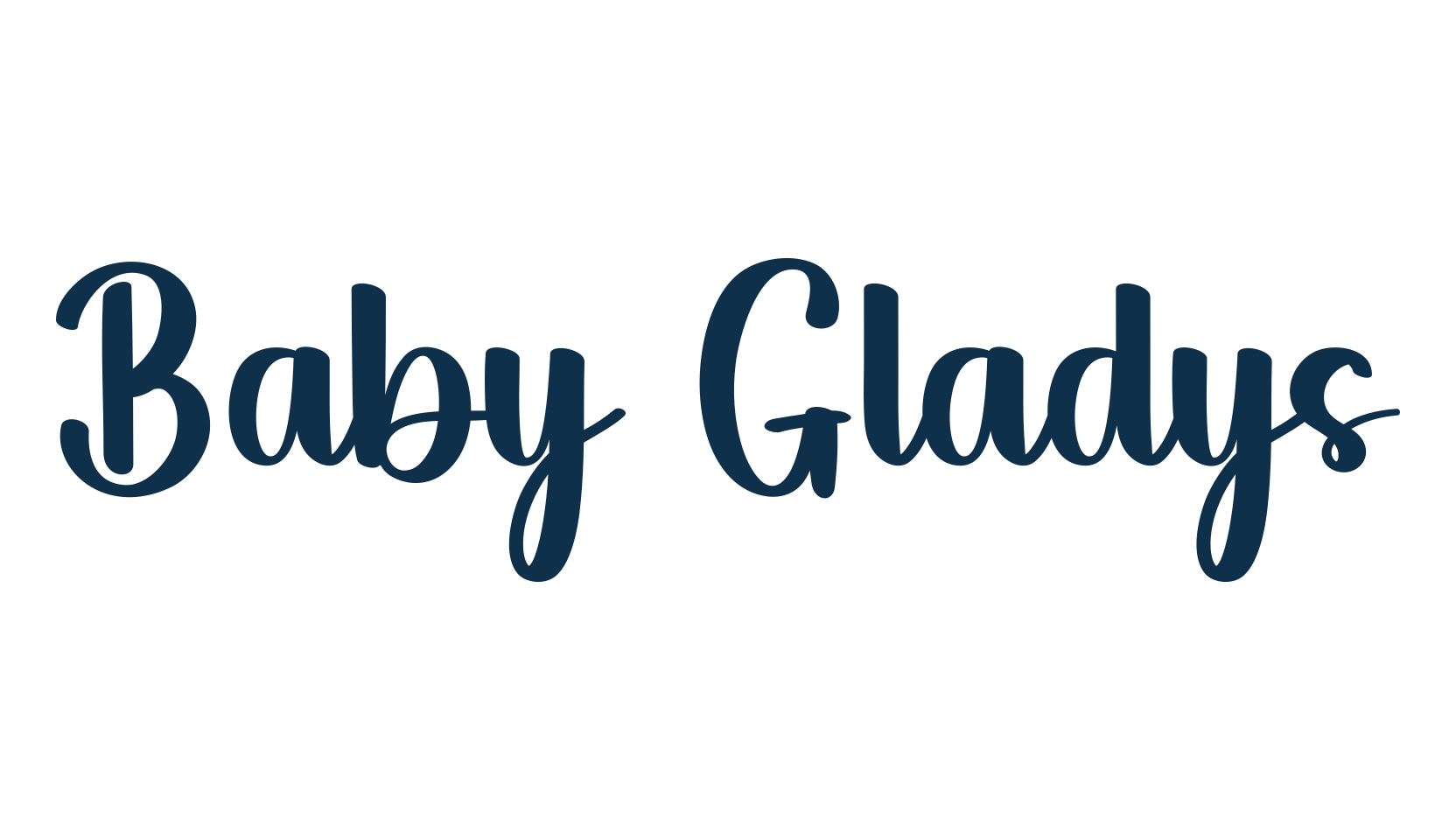 Baby Gladys, various font preview