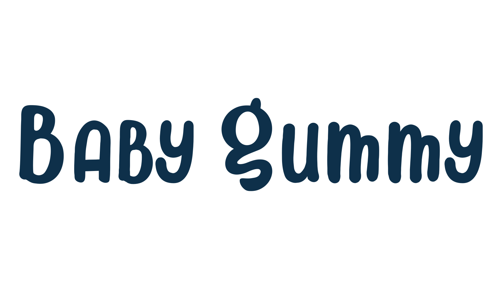 Baby Gummy, fancy decorative font preview