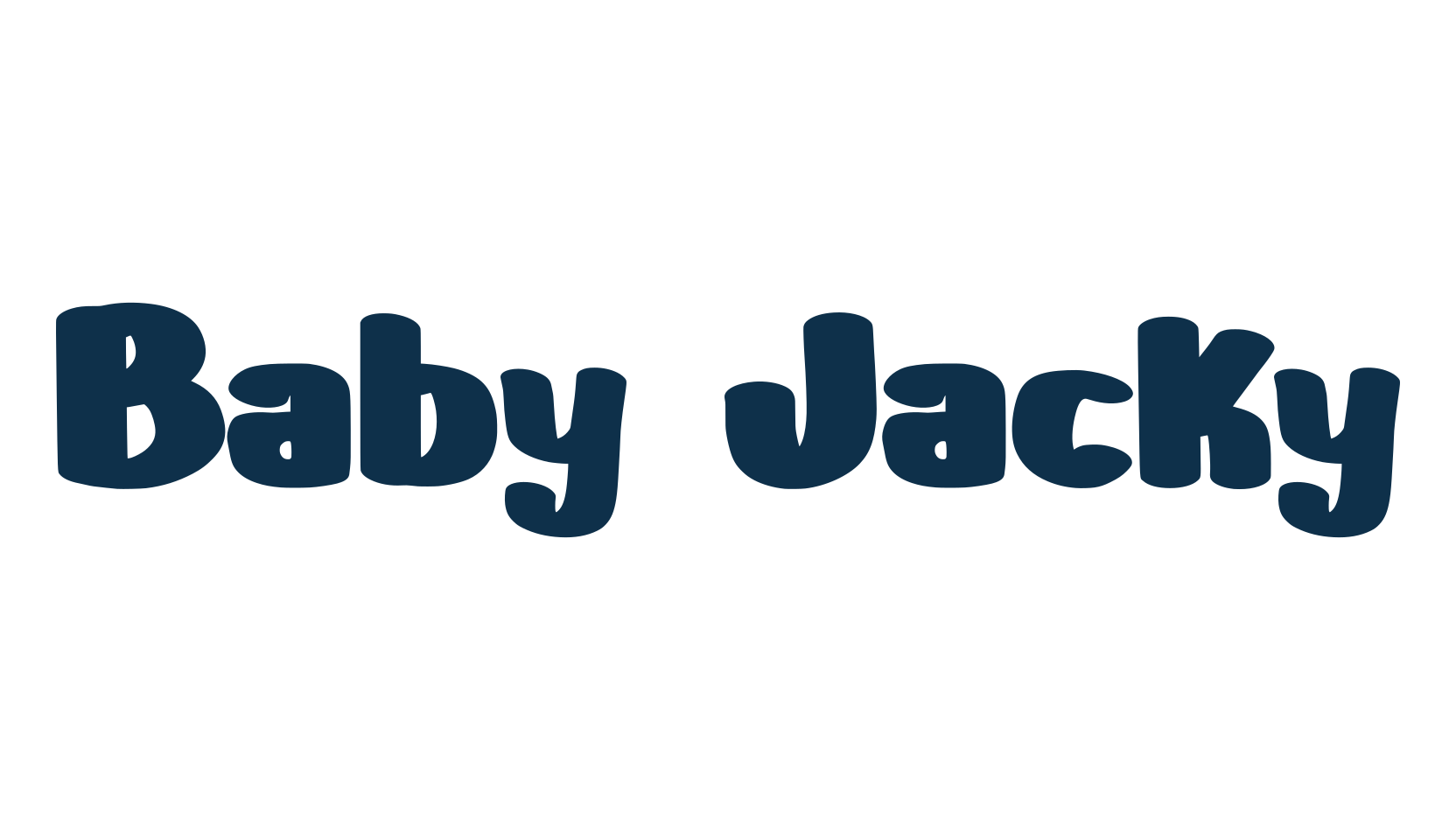 Baby Jacky, fancy cartoon decorative font preview