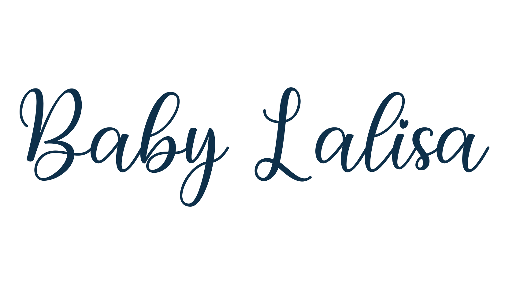 Baby Lalisa, script calligraphy fancy decorative font preview