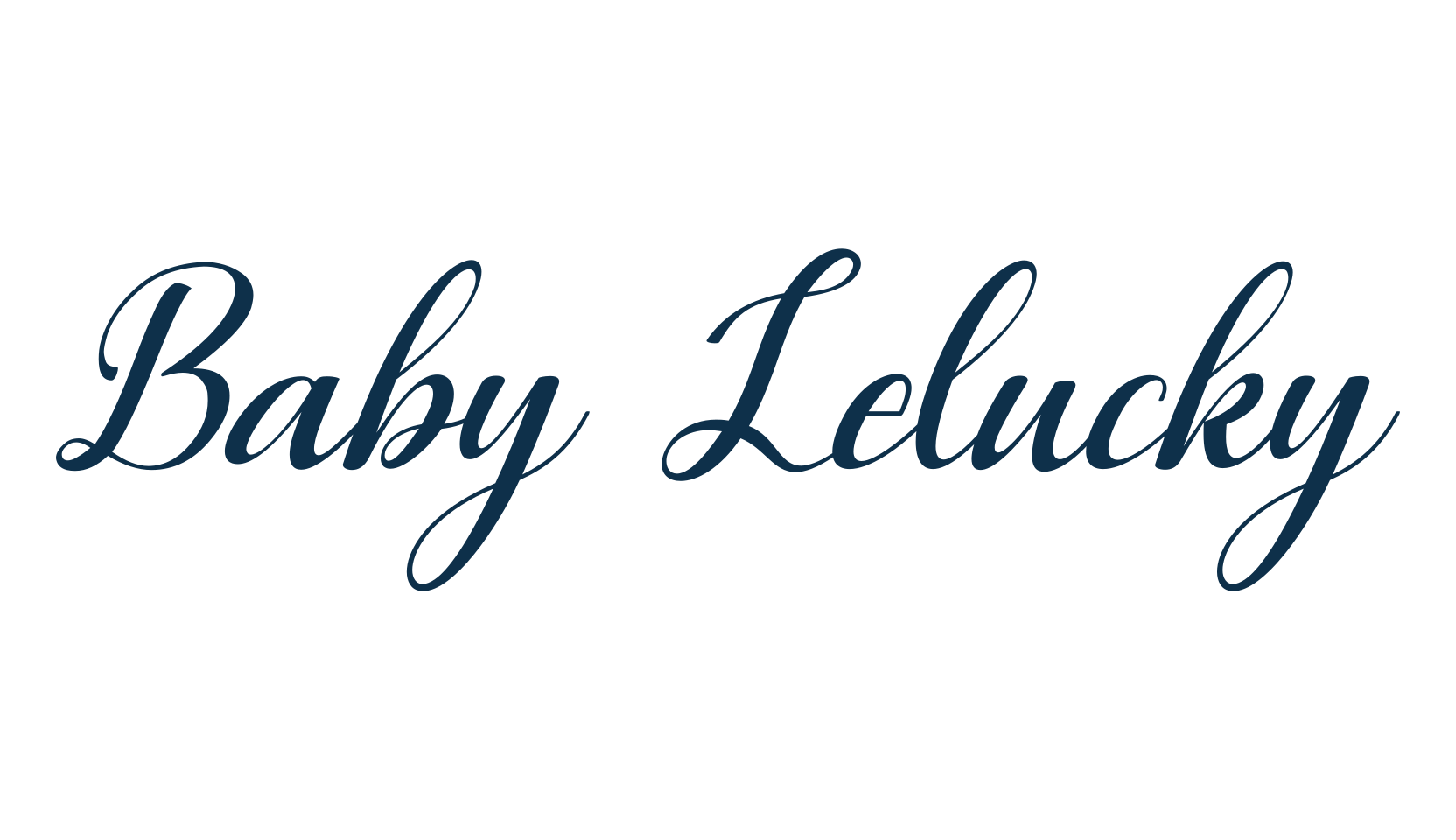 Baby Lelucky, script calligraphy fancy decorative font preview