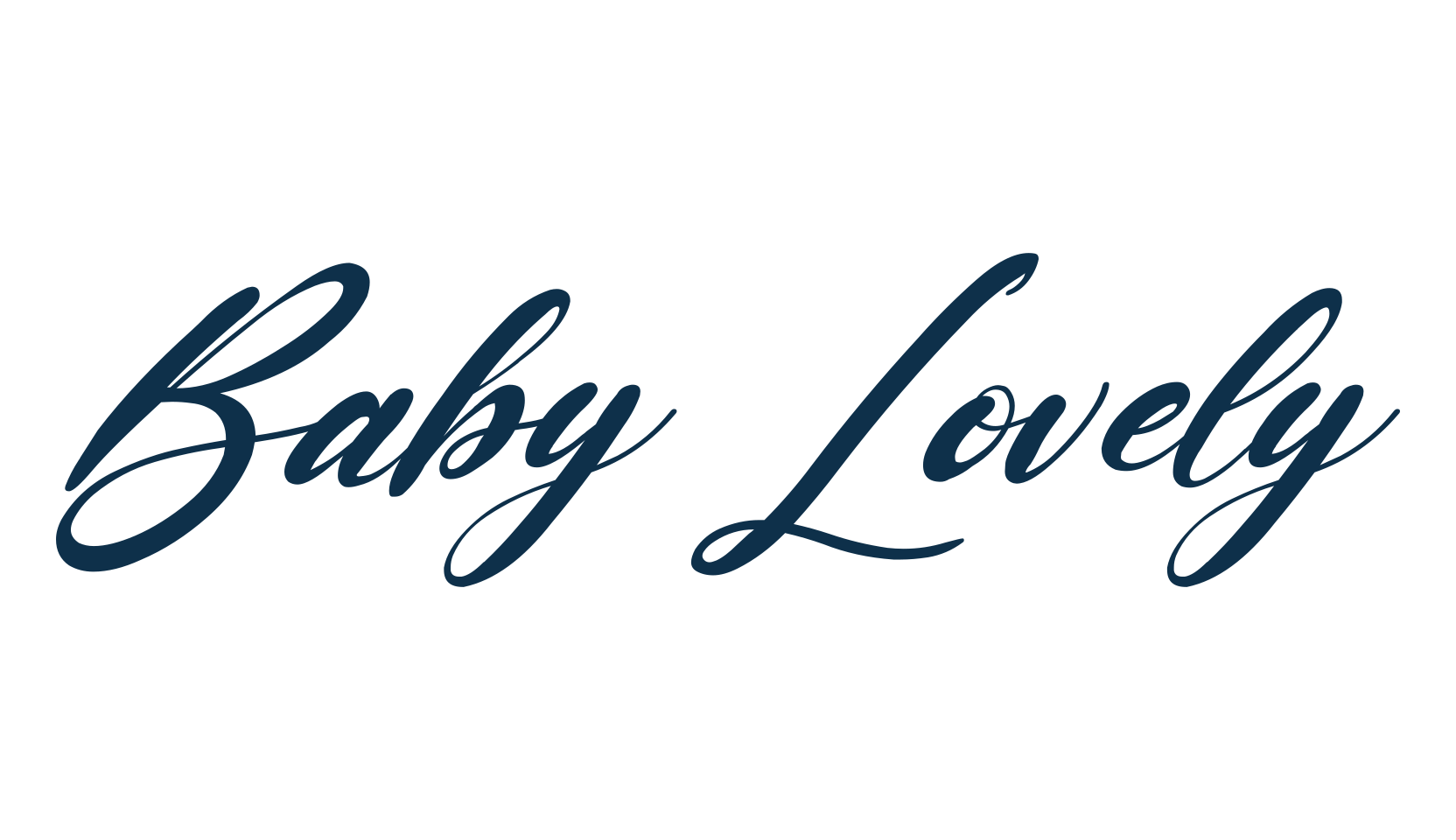 Baby Lovely, calligraphy font preview