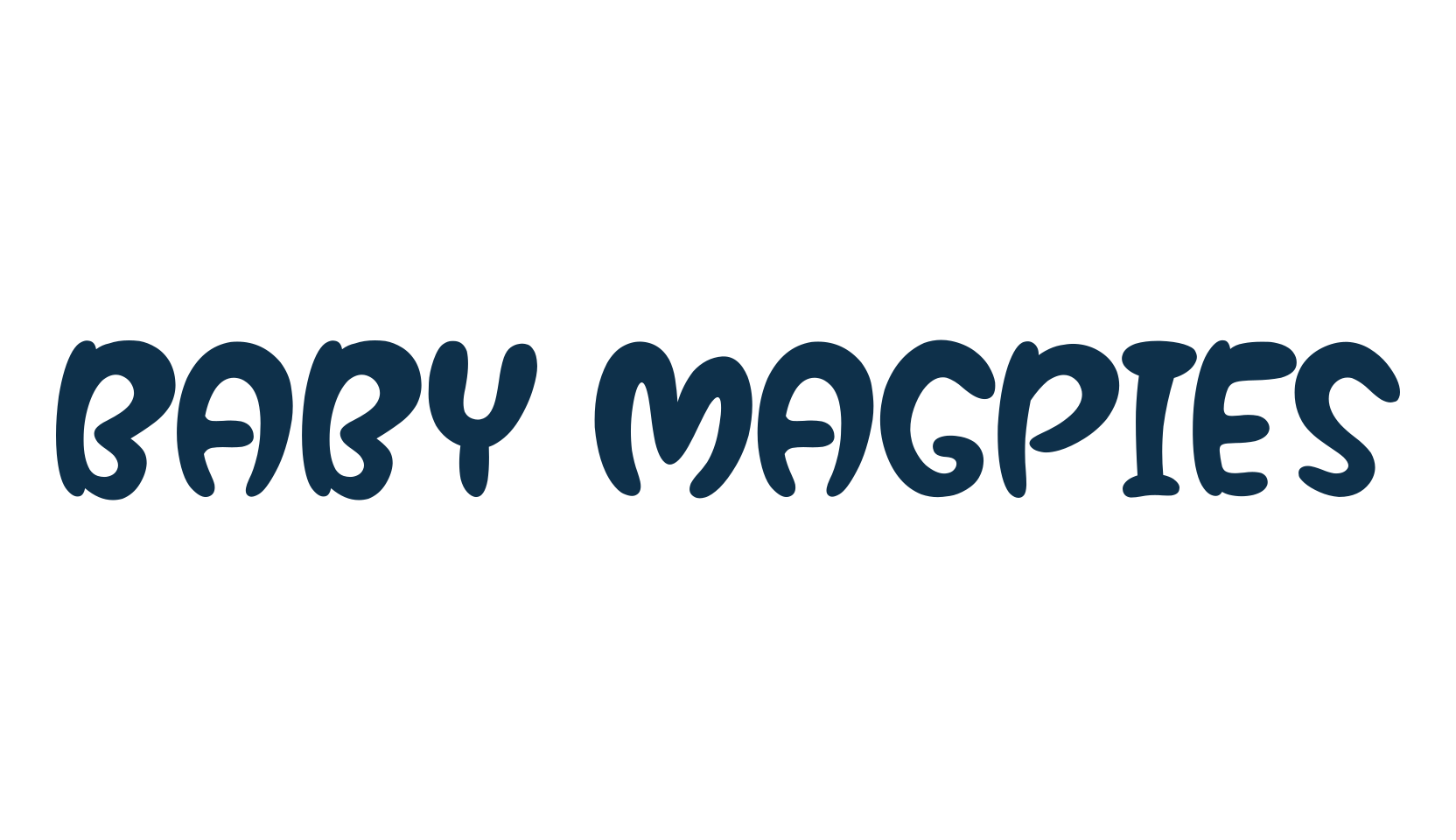 Baby Magpies, cartoon font preview