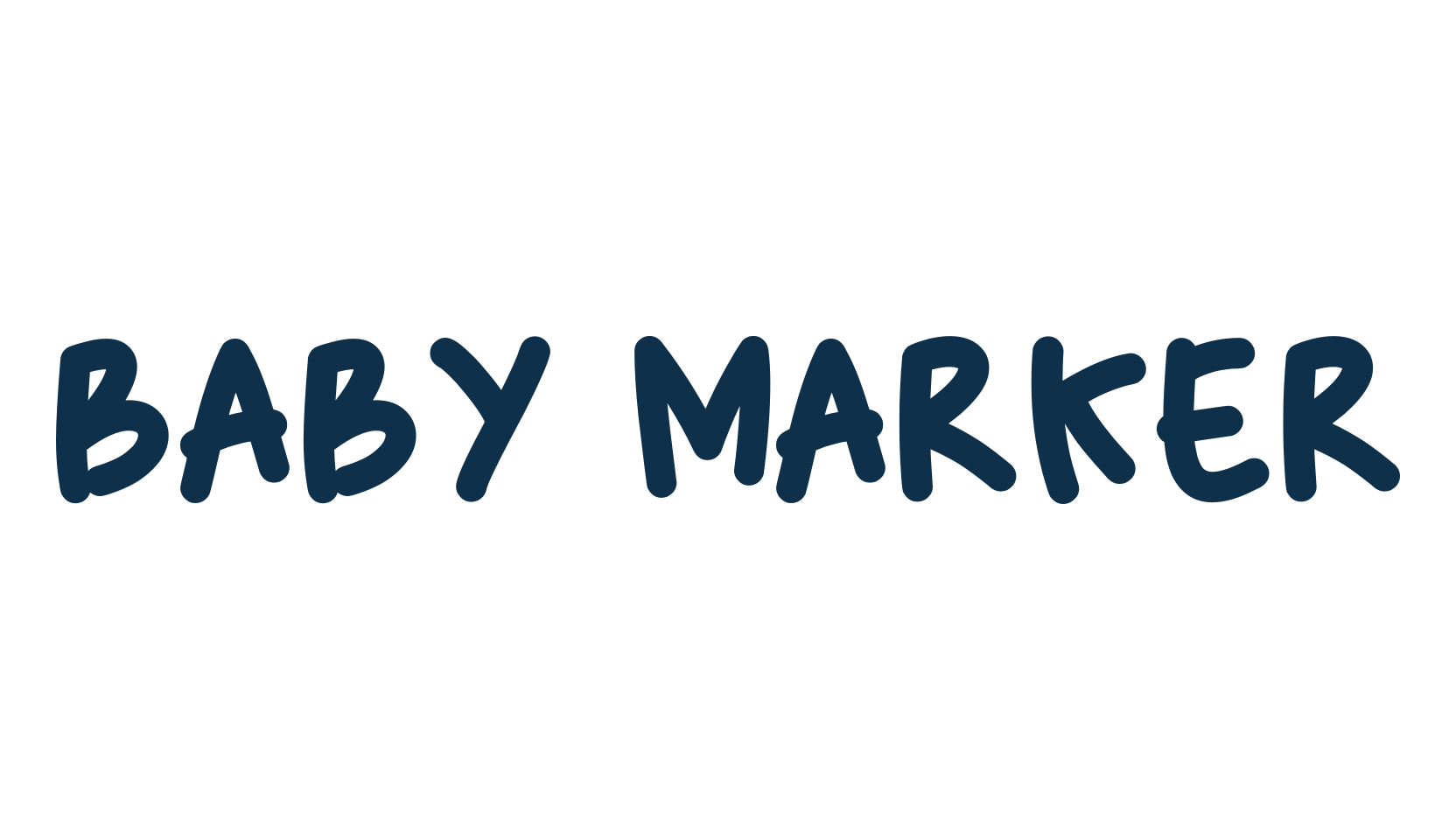 Baby Marker, handwriting font preview