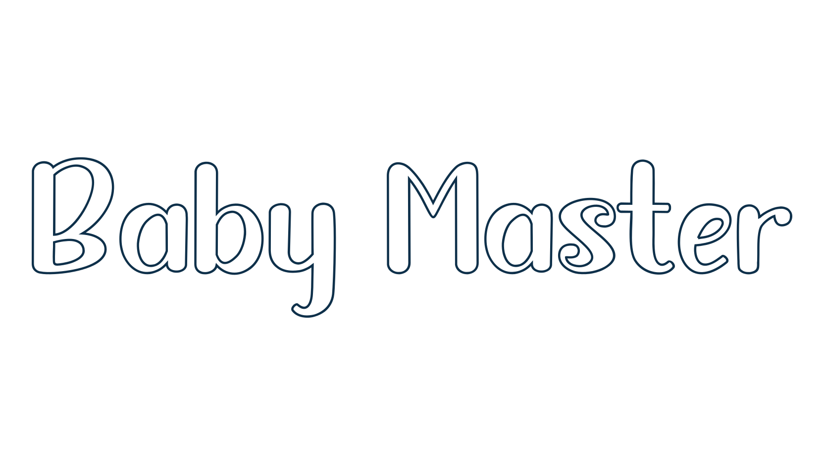 Baby Master, cartoon font preview