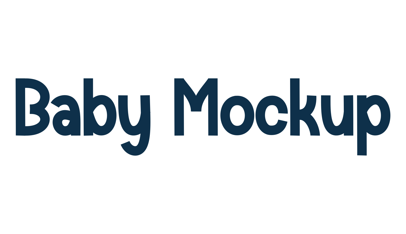 Baby Mockup, fancy various decorative font preview