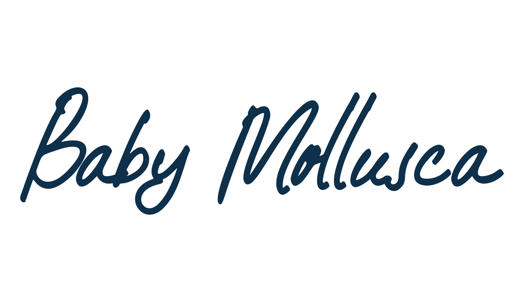 Baby Mollusca, script handwritten fancy decorative calligraphy font preview