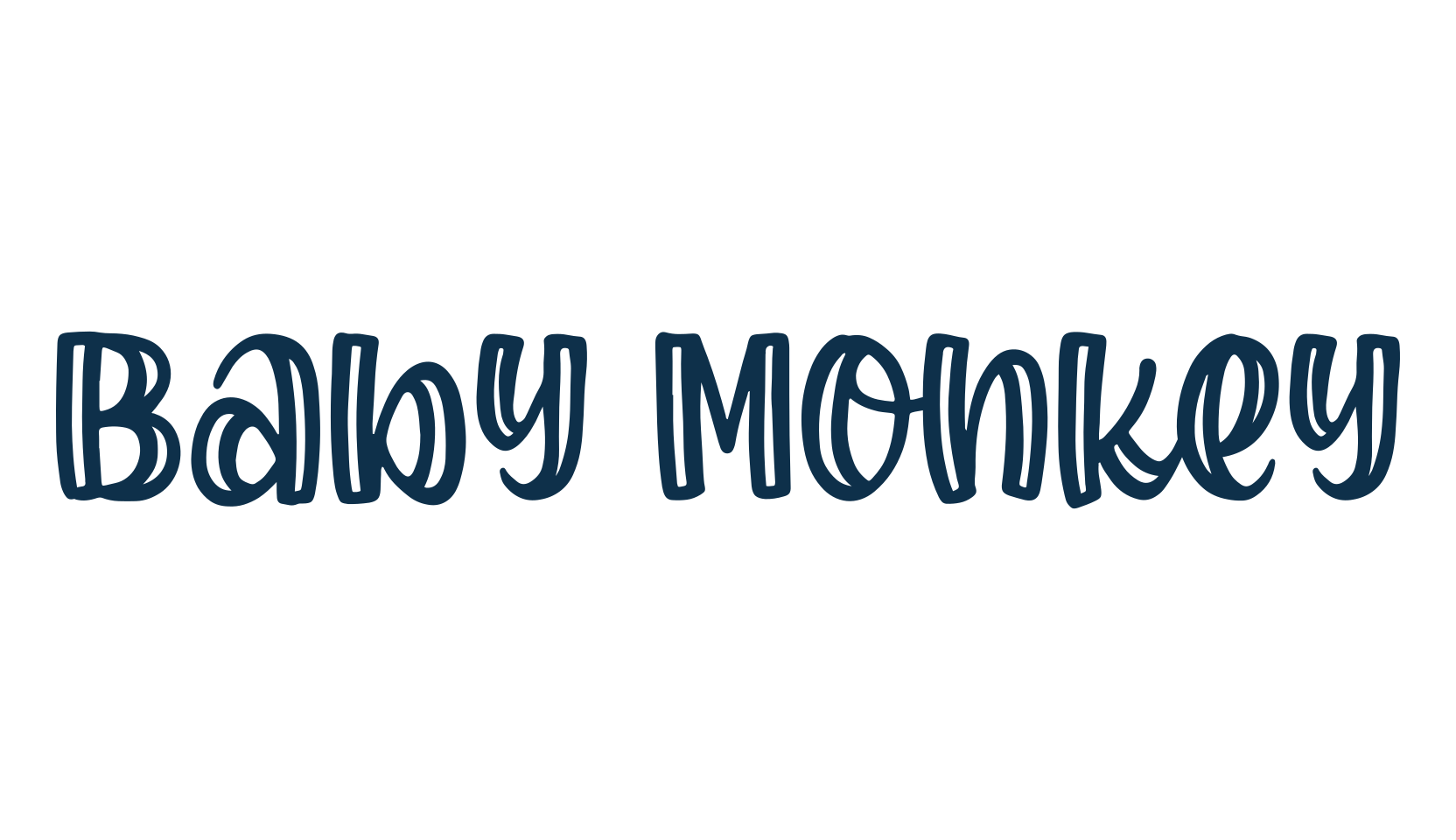 Baby Monkey, display market font preview