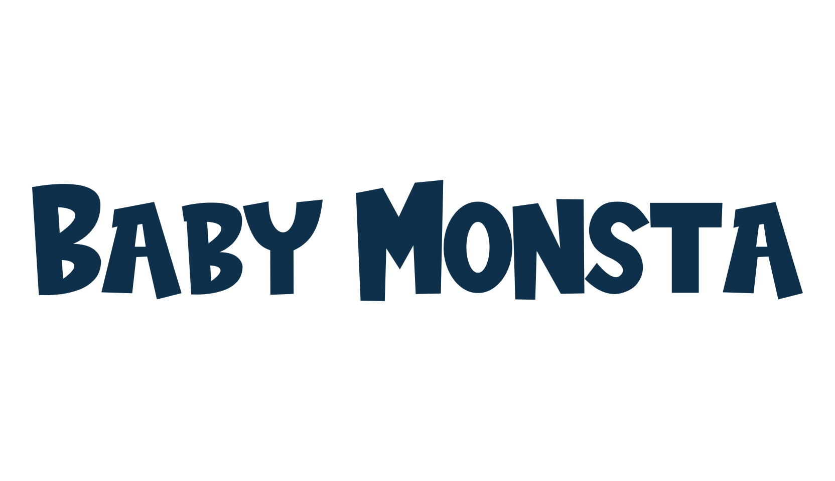 Baby Monsta, fancy cartoon decorative font preview