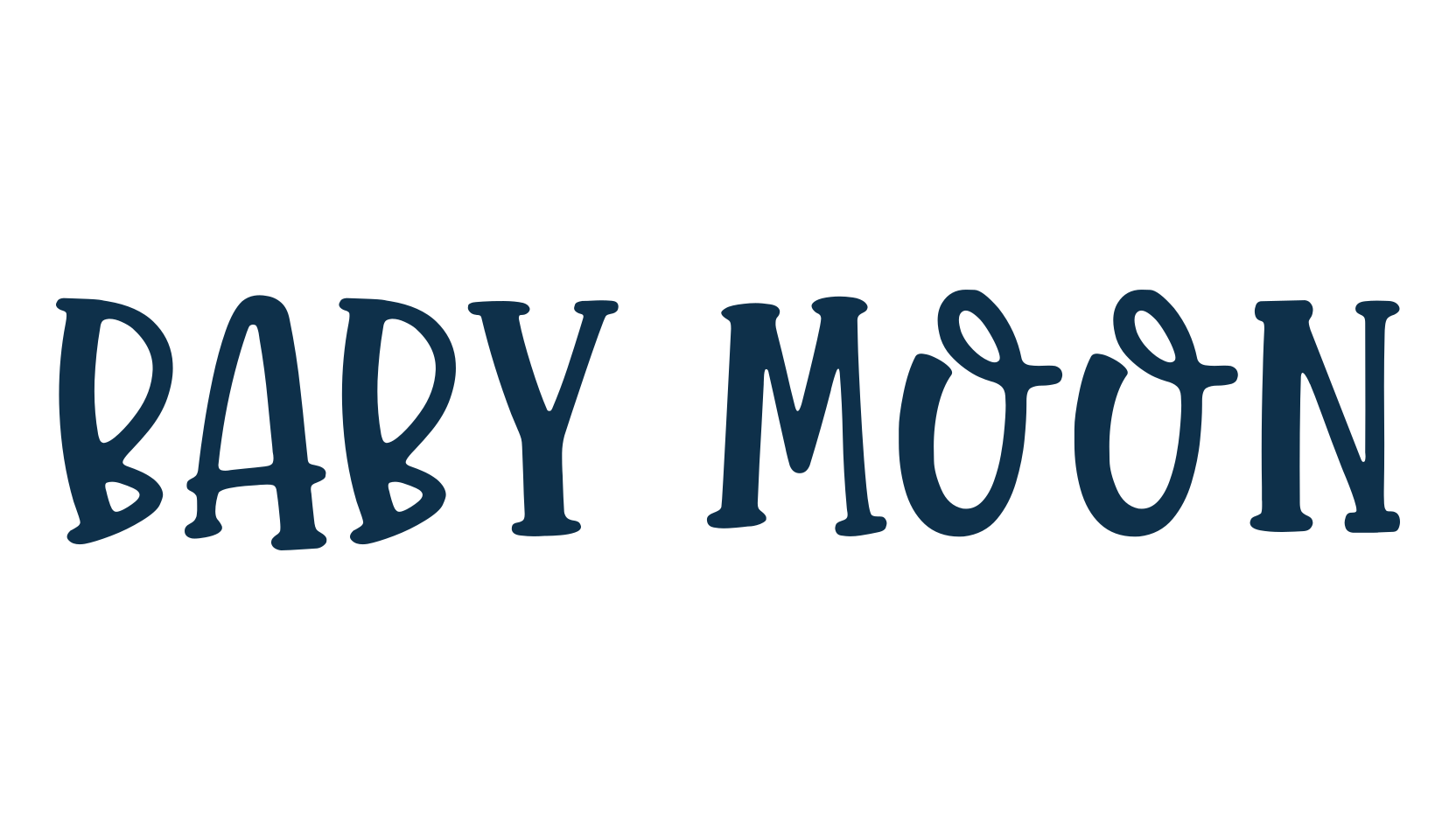 Baby Moon, cartoon font preview