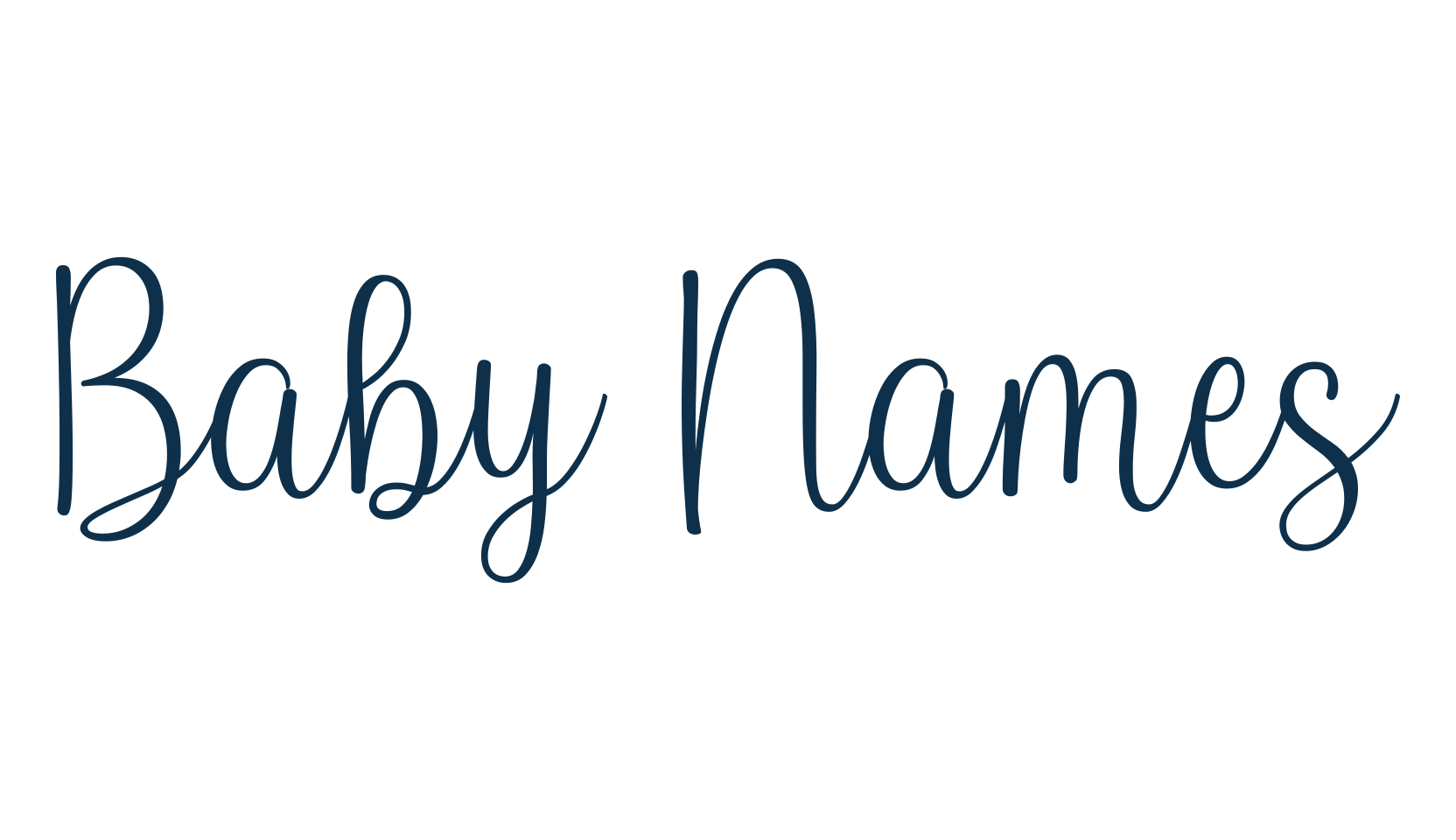 Baby Names, script calligraphy fancy decorative font preview