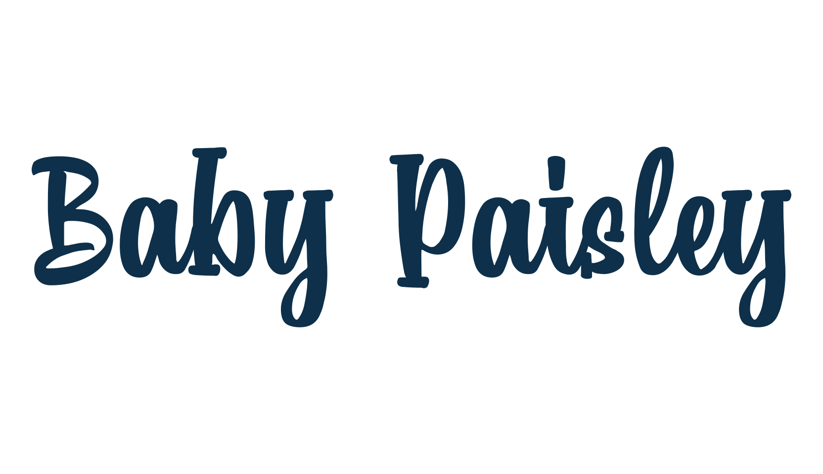 Baby Paisley, fancy decorative font preview