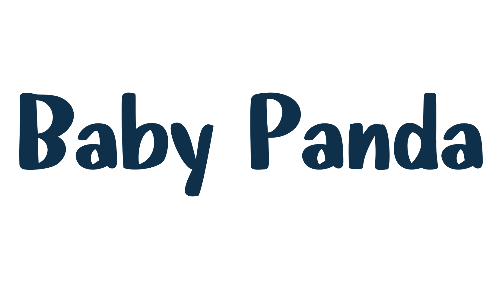 Baby Panda, cartoon font preview