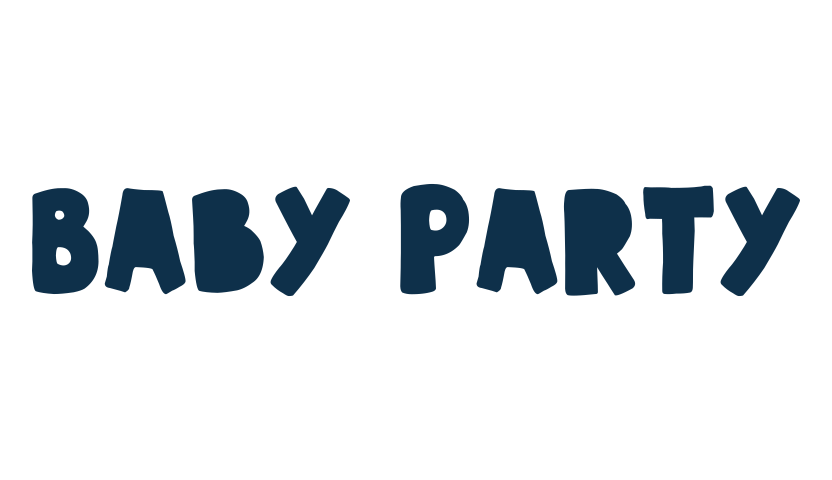 Baby Party, fancy cartoon decorative font preview