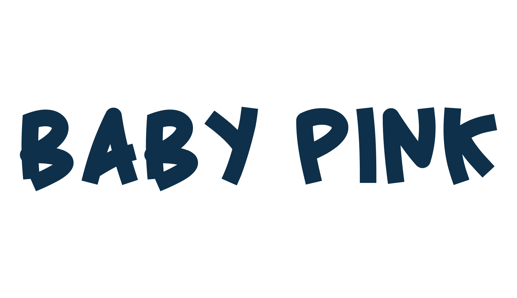 Baby Pink, fancy cartoon decorative font preview
