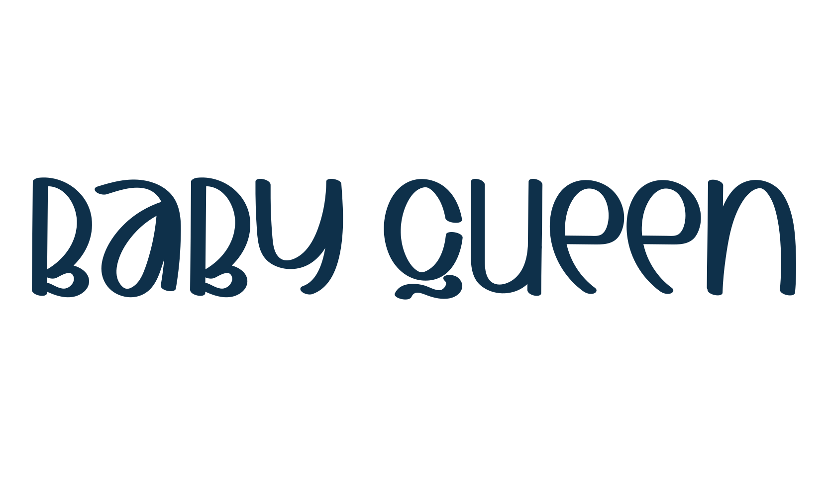 Baby Queen, fancy decorative font preview