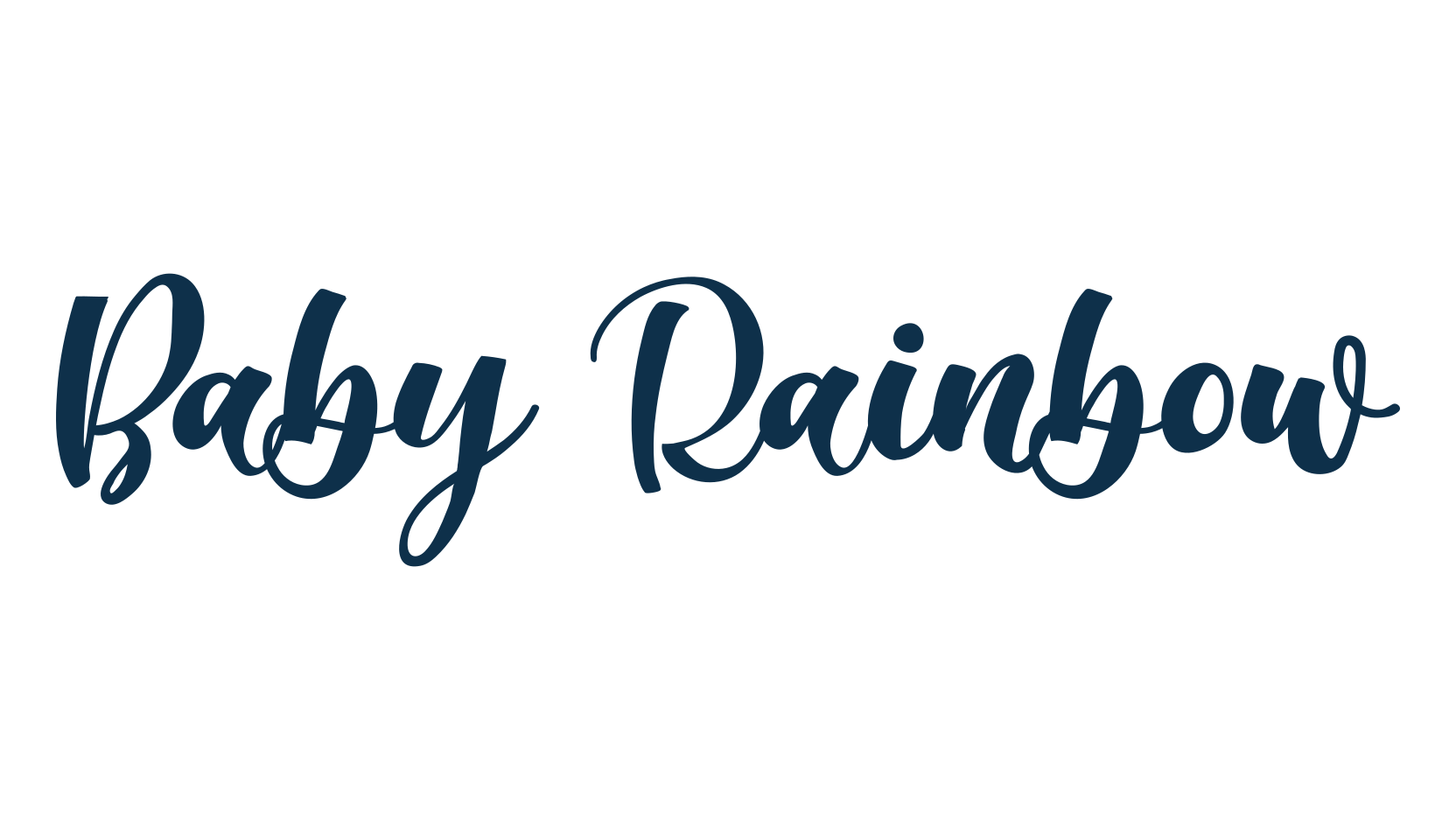 Baby Rainbow, fancy decorative font preview