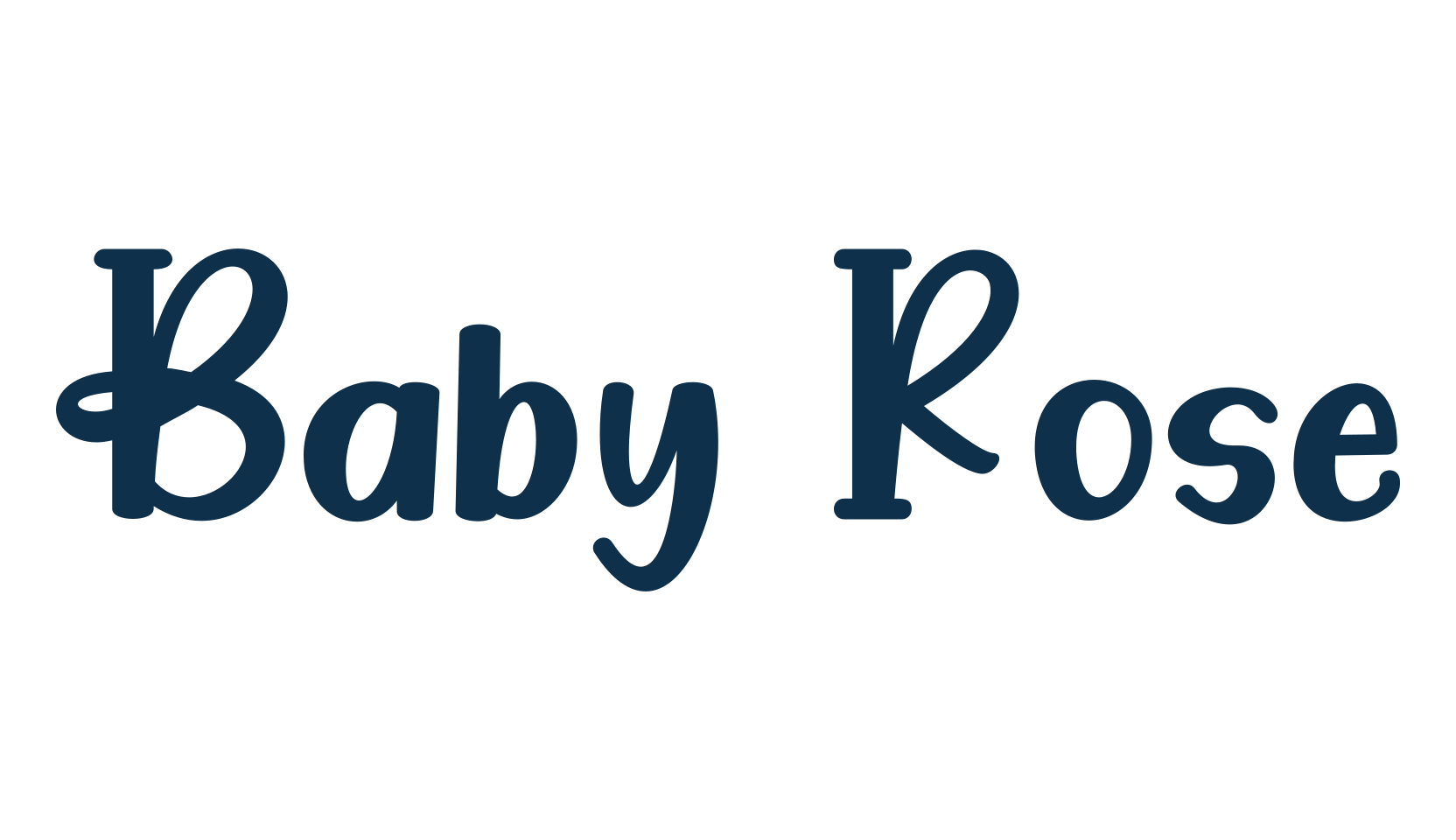 Baby Rose, fancy decorative font preview