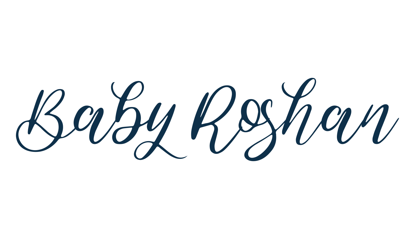 Baby Roshan, script handwritten fancy decorative calligraphy font preview