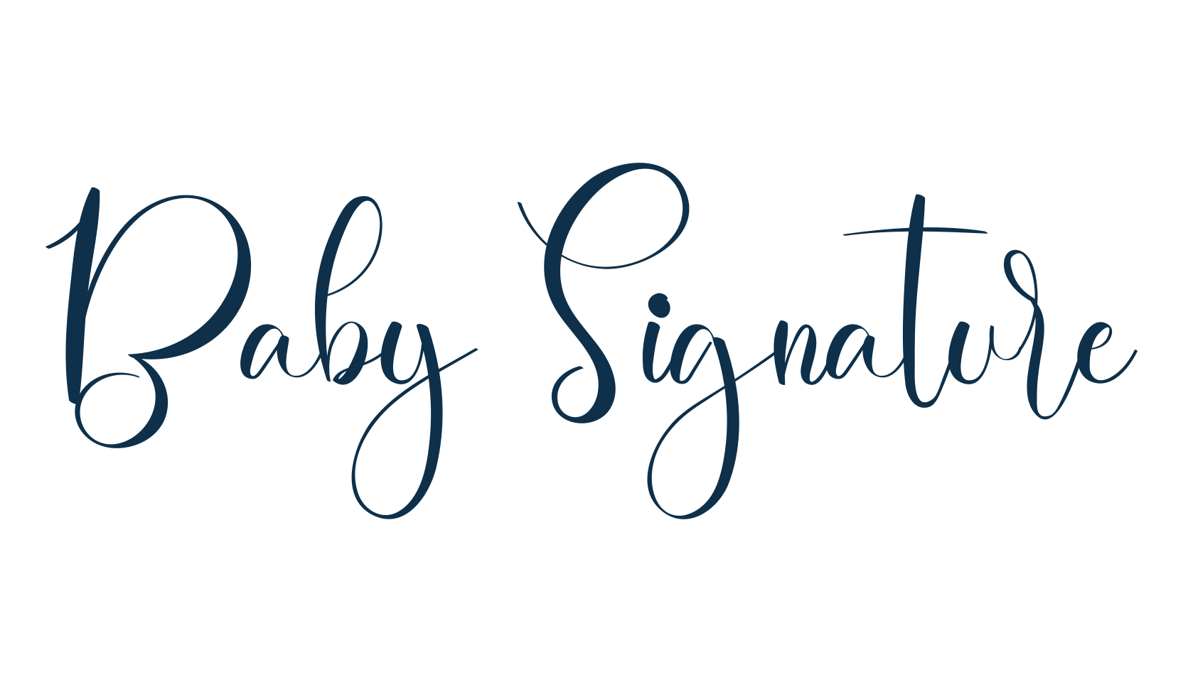 Baby Signature (baby-signature-2), script calligraphy fancy decorative font preview