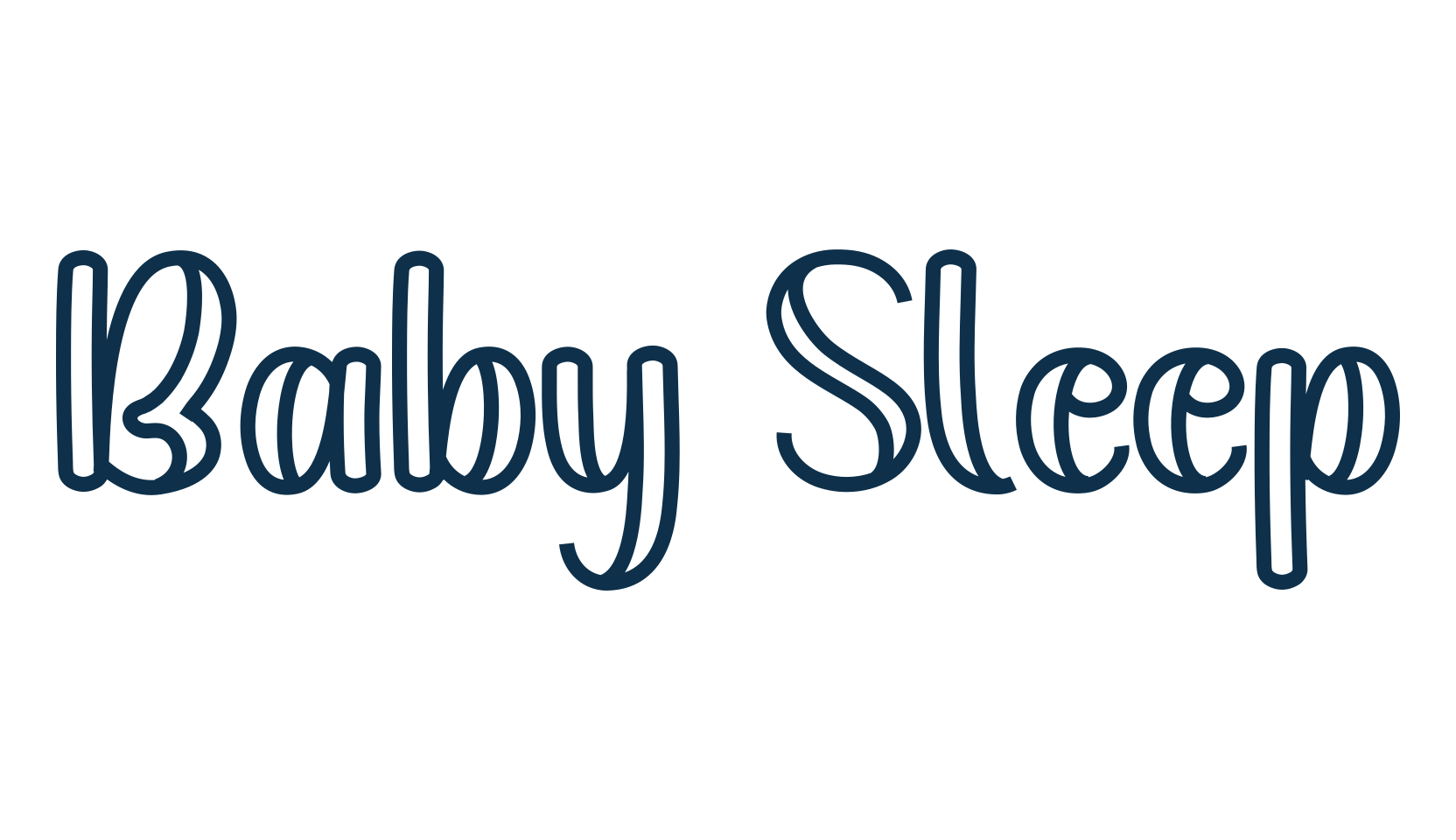 Baby Sleep, fancy various decorative script calligraphy font preview