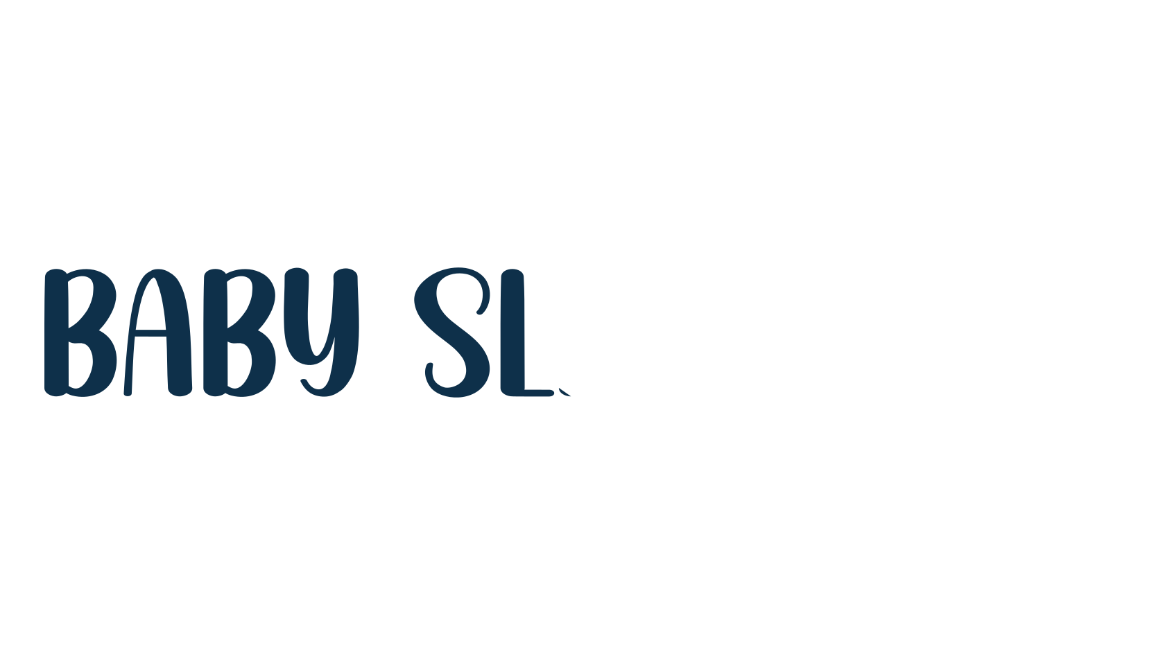 Baby Sleepwear, various font preview