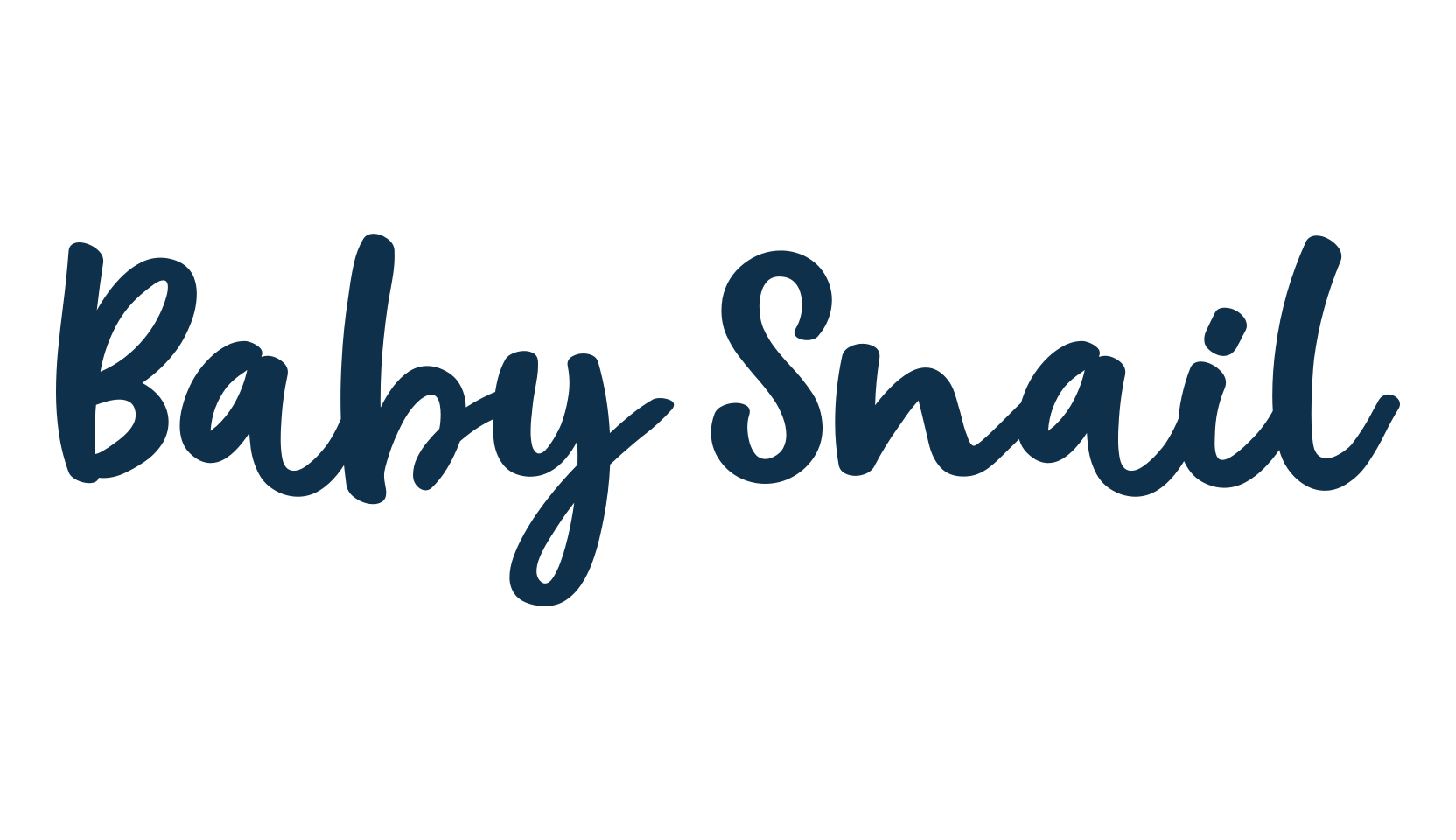 Baby Snail, handwriting font preview